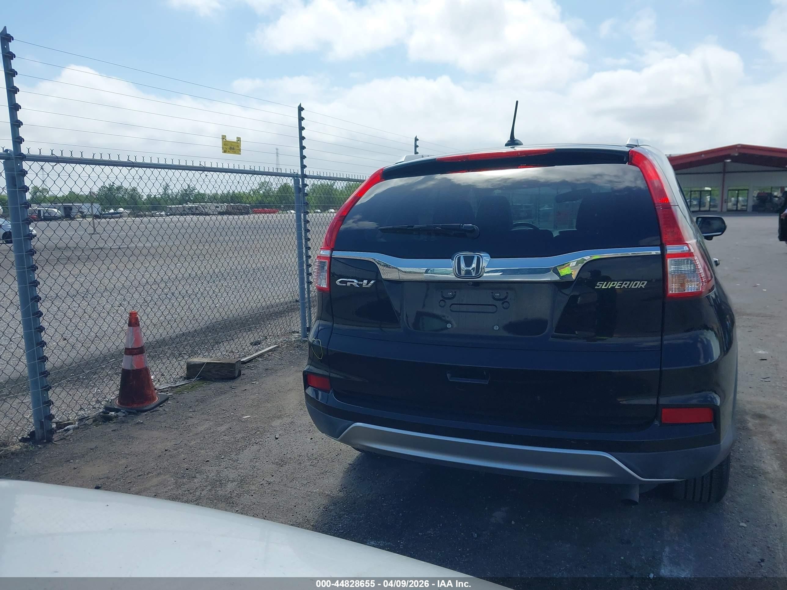 2015 Honda Cr-v Ex-l Black vin: 2HKRM3H71FH538054