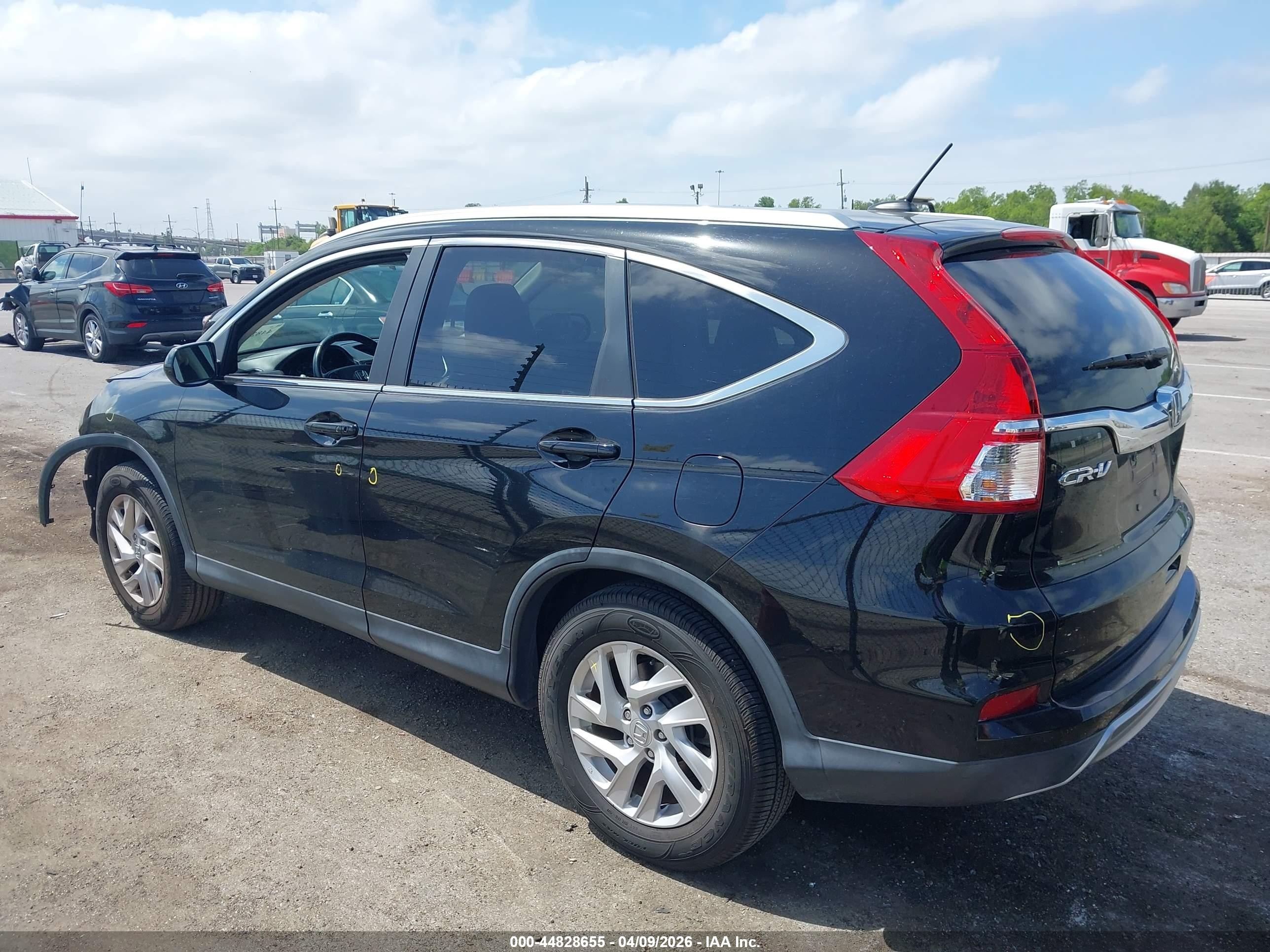 2015 Honda Cr-v Ex-l Black vin: 2HKRM3H71FH538054