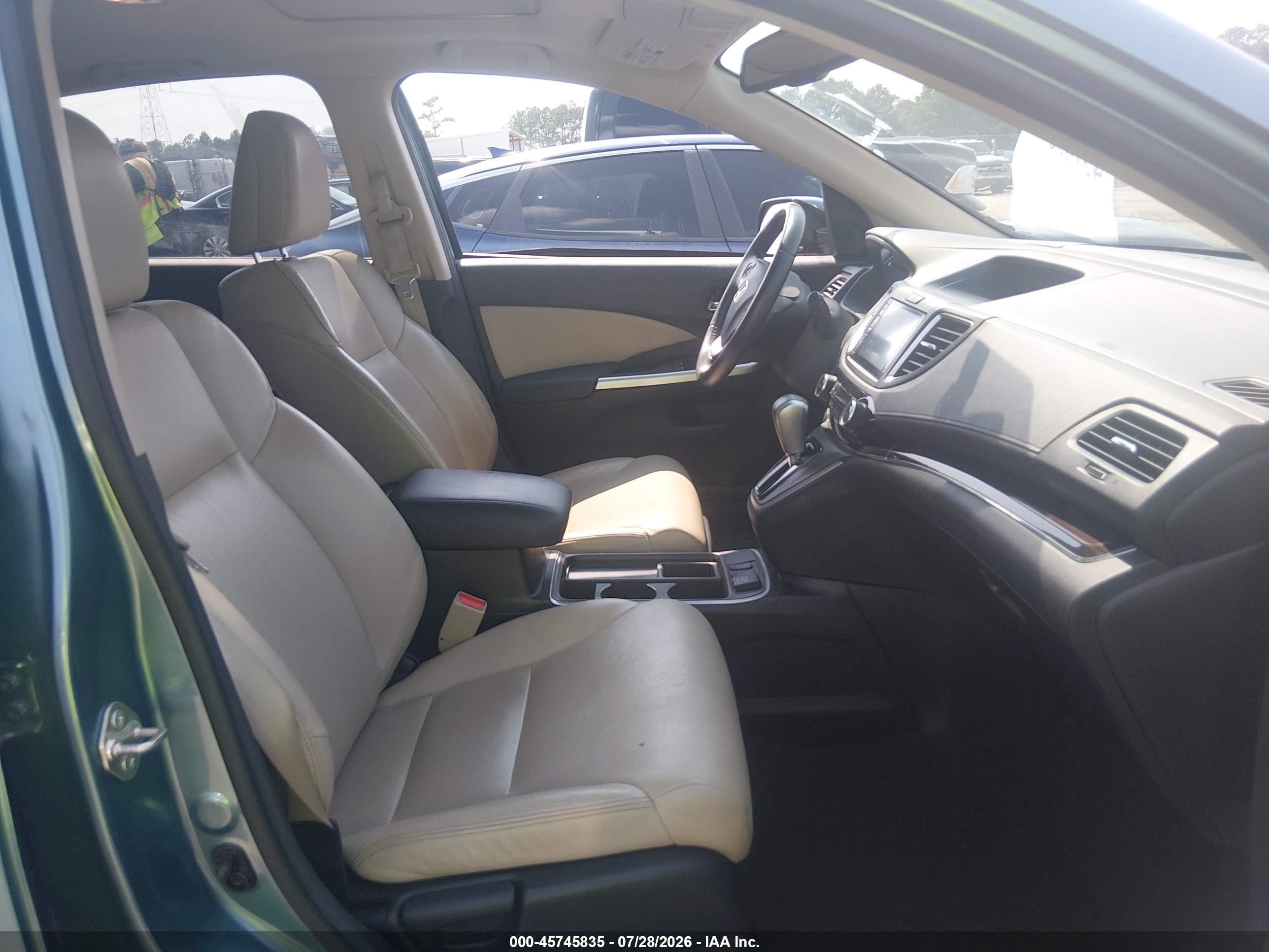 2015 Honda Cr-v Ex-l Light Blue vin: 2HKRM3H71FH540130