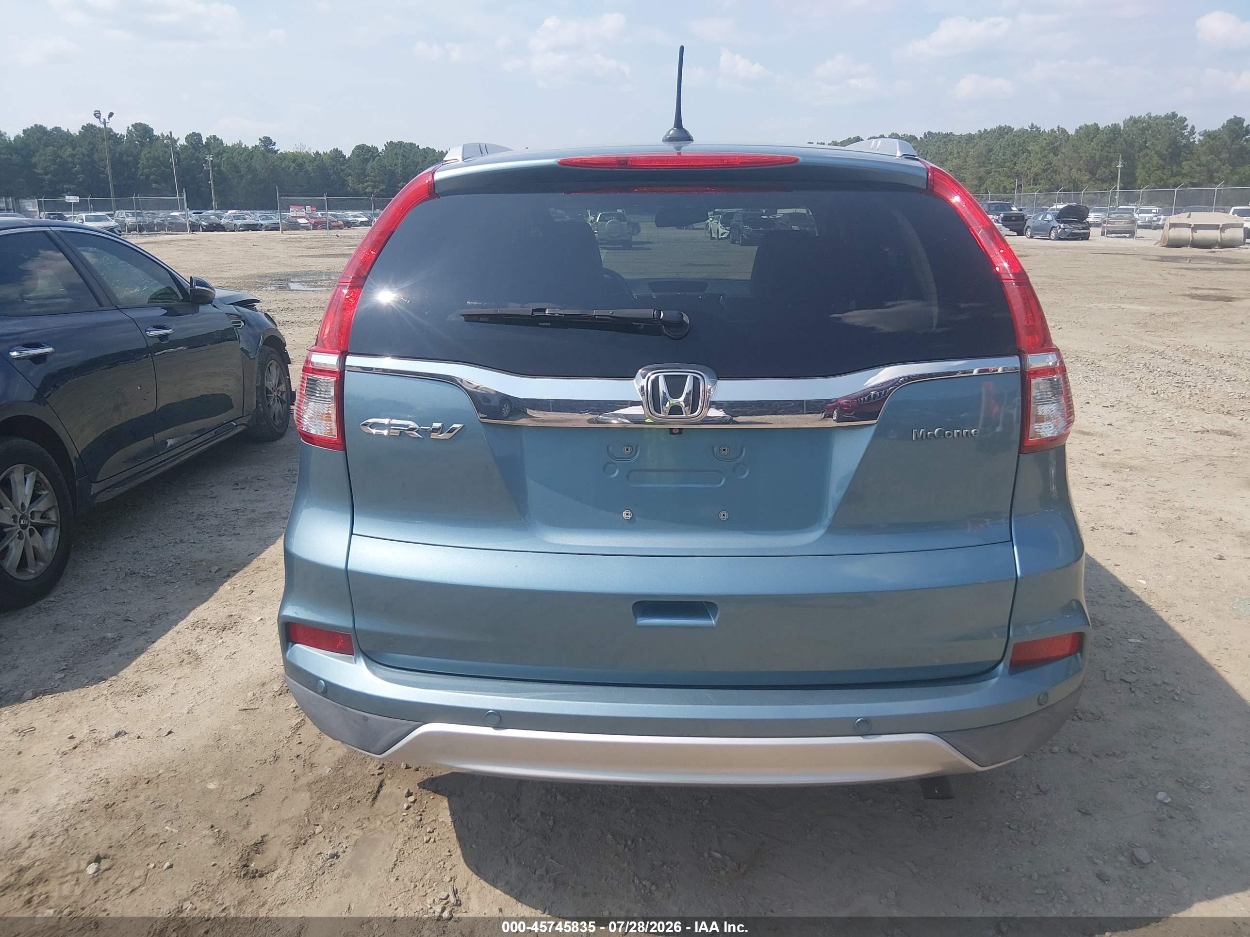 2015 Honda Cr-v Ex-l Light Blue vin: 2HKRM3H71FH540130