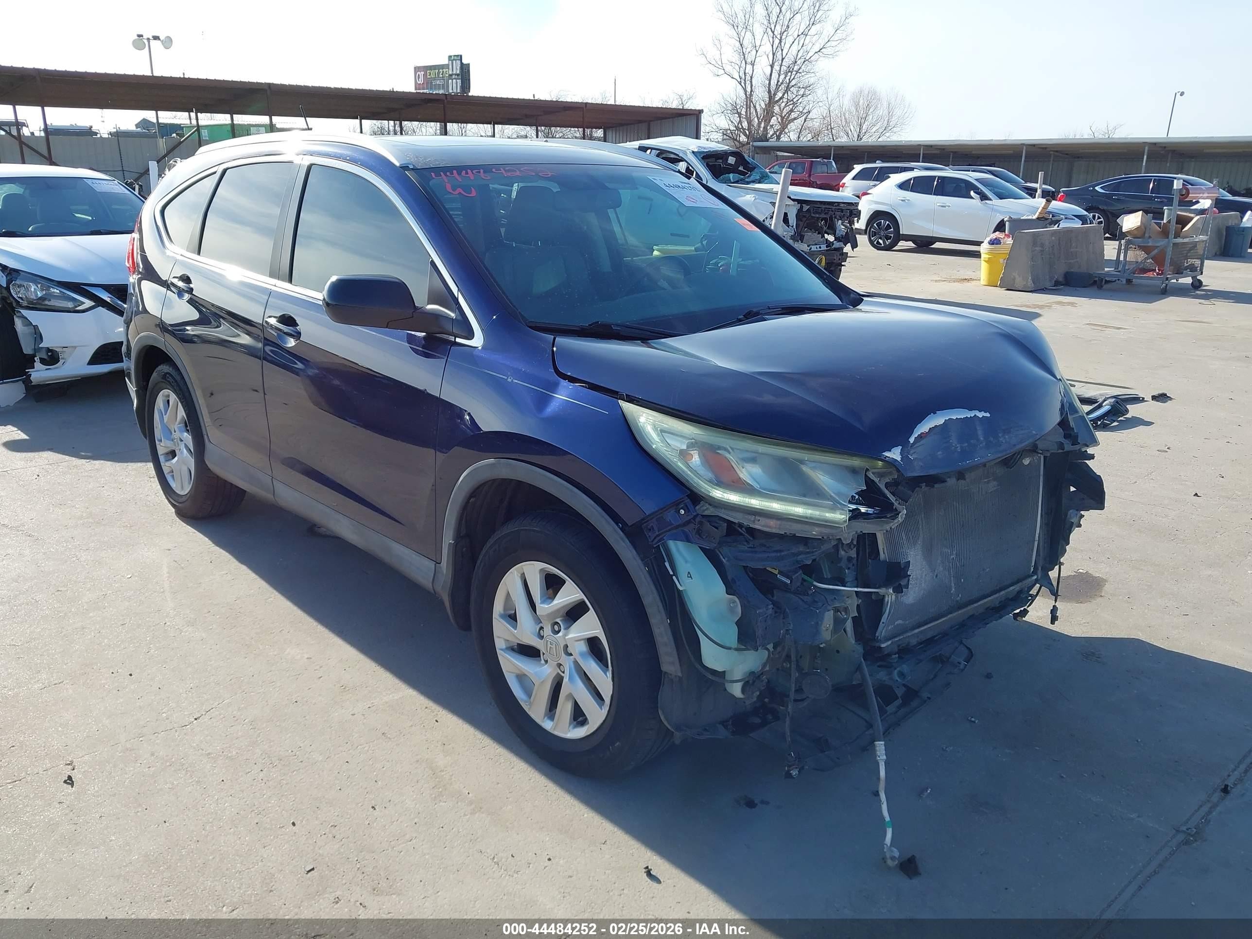 2016 Honda Cr-v Ex-l Blue vin: 2HKRM3H71GH514404