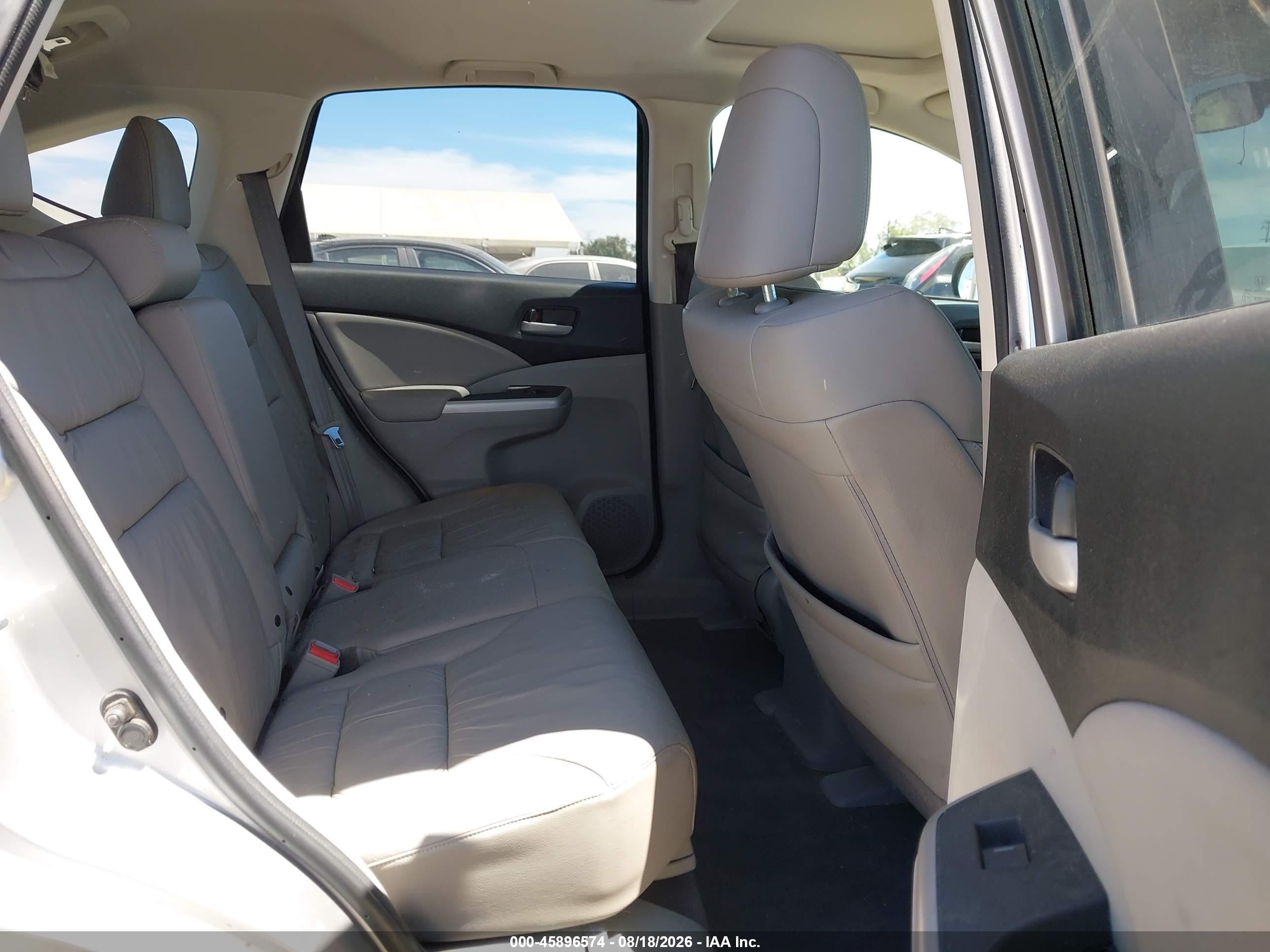 2012 Honda Cr-v Ex-l Silver vin: 2HKRM3H72CH511604