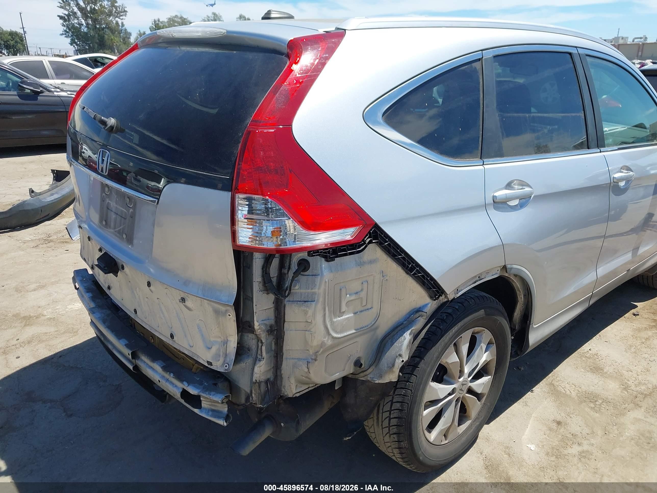 2012 Honda Cr-v Ex-l Silver vin: 2HKRM3H72CH511604