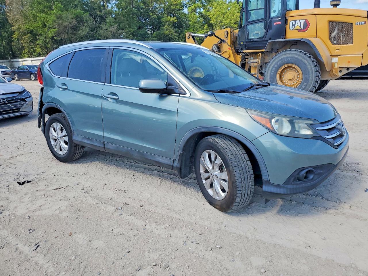 2012 Honda Cr-v Exl Зеленый vin: 2HKRM3H72CH513613