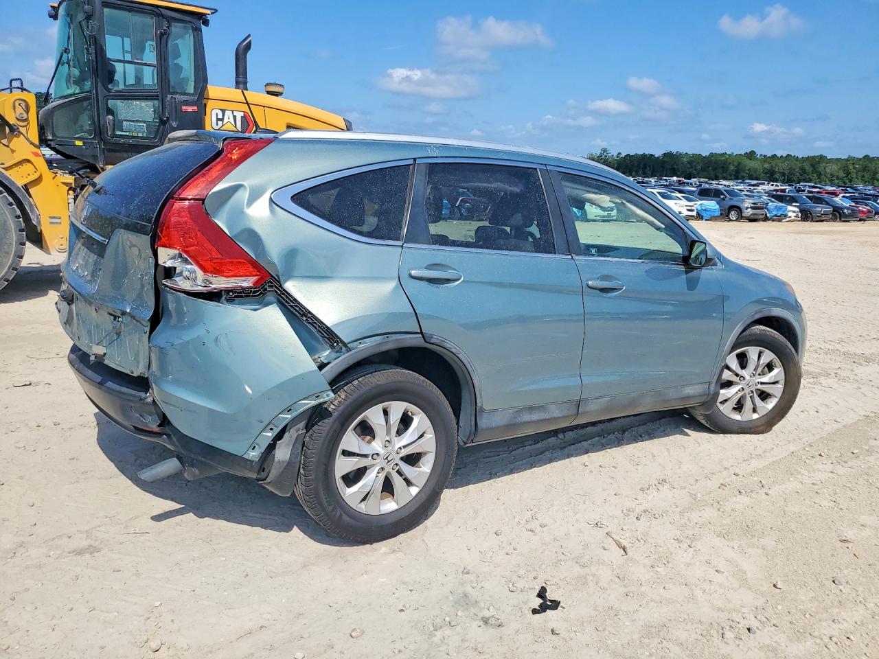2012 Honda Cr-v Exl Зеленый vin: 2HKRM3H72CH513613