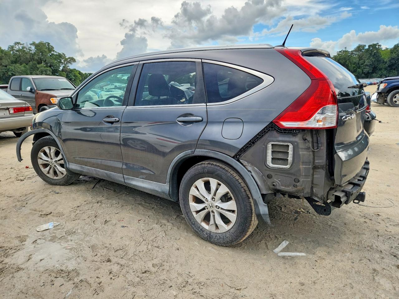 2013 Honda Cr-v Exl Gray vin: 2HKRM3H72DH510163
