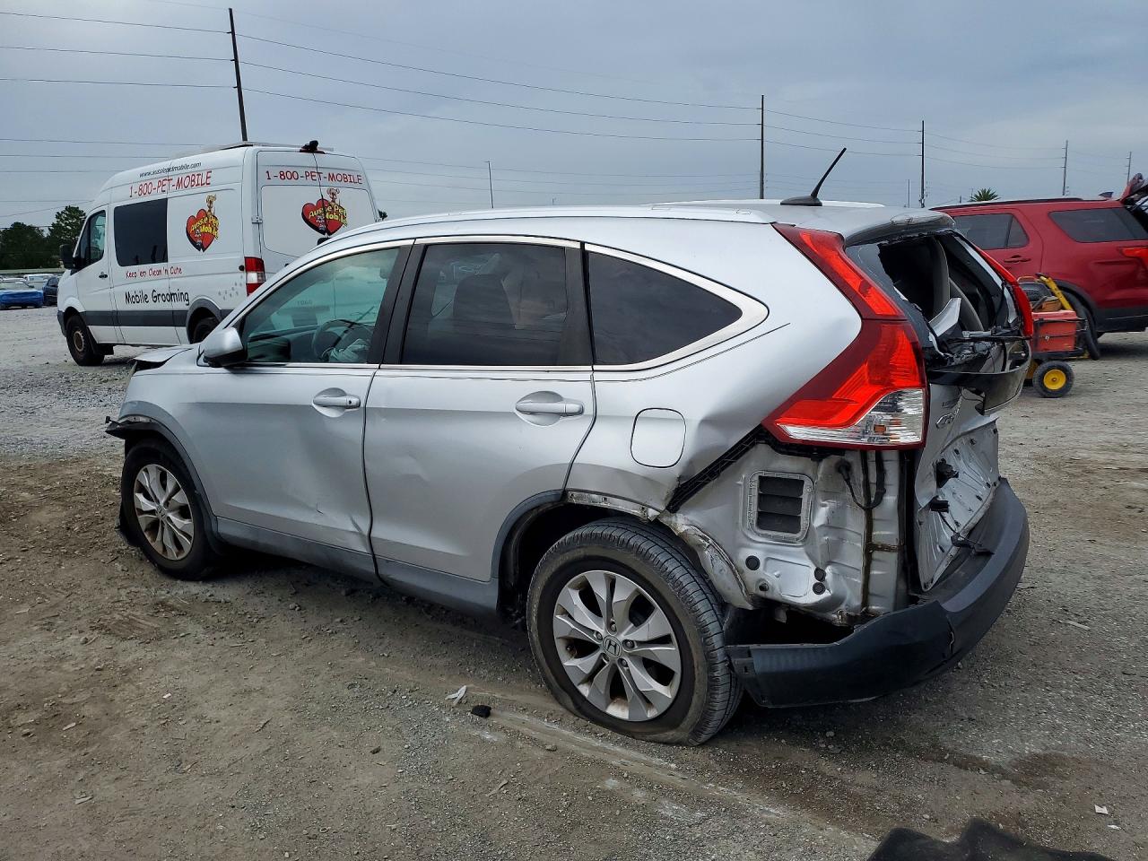 2013 Honda Cr-v Exl Серебряный vin: 2HKRM3H72DH517047