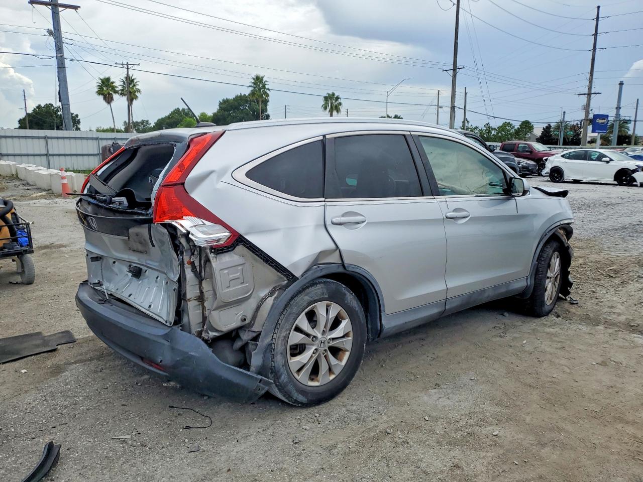 2013 Honda Cr-v Exl Серебряный vin: 2HKRM3H72DH517047