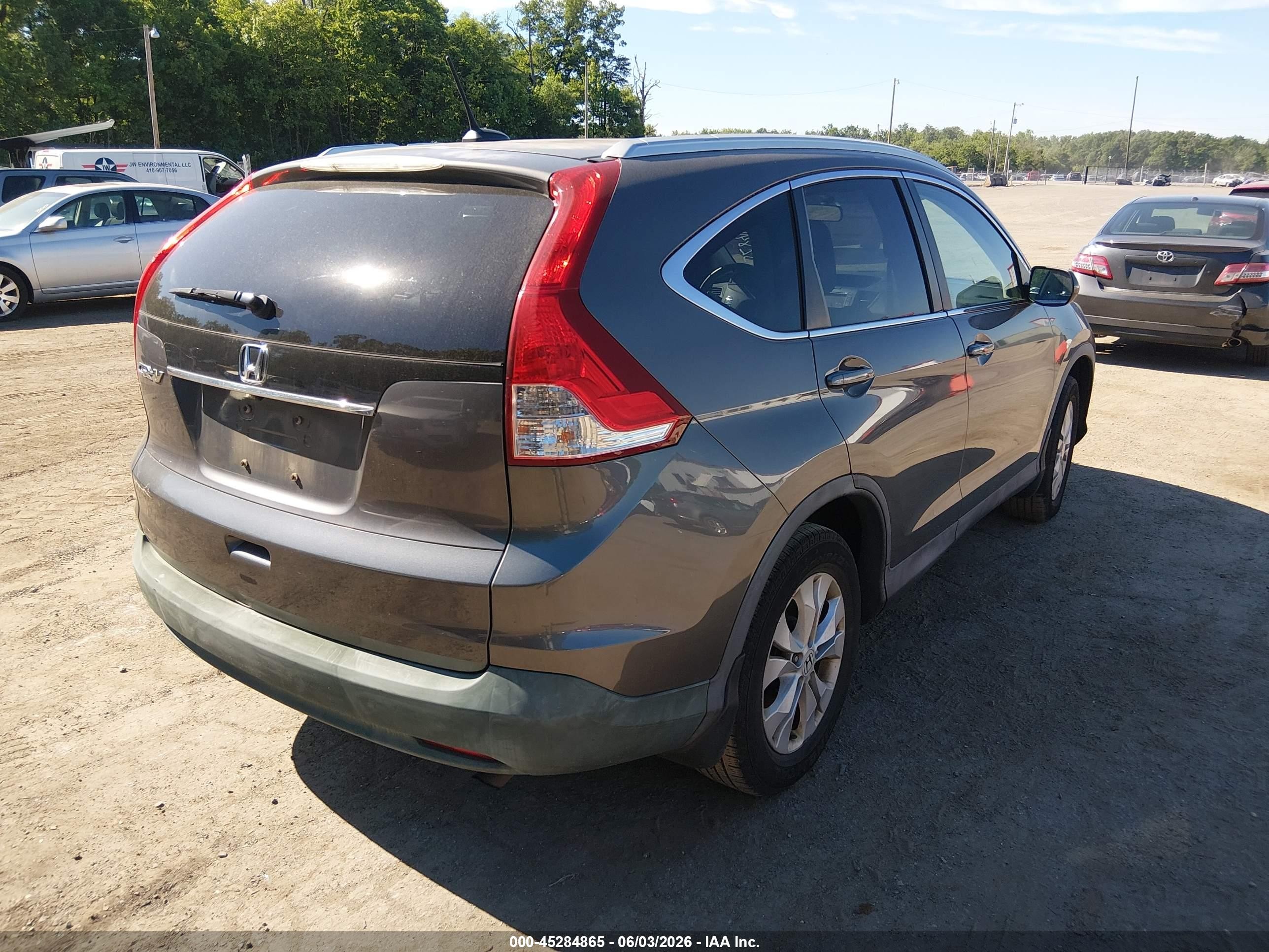 2014 Honda Cr-v Ex-l Серый vin: 2HKRM3H72EH508303