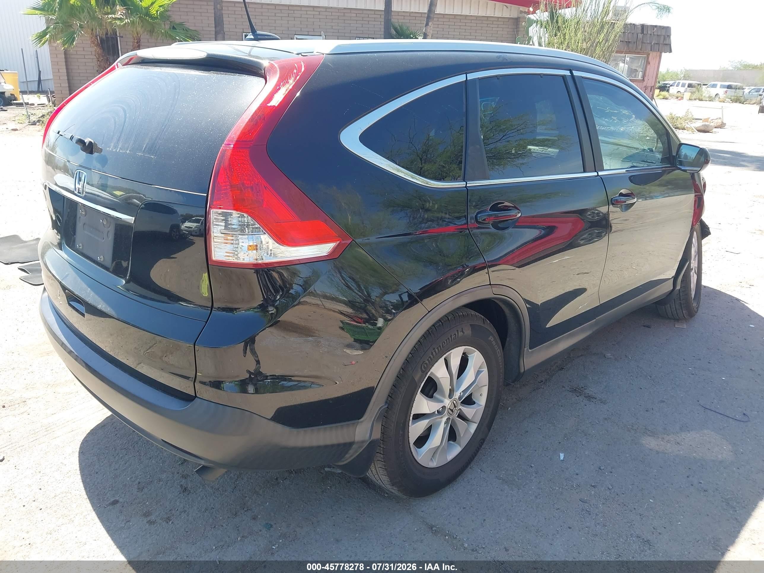 2014 Honda Cr-v Ex-l Black vin: 2HKRM3H72EH511315