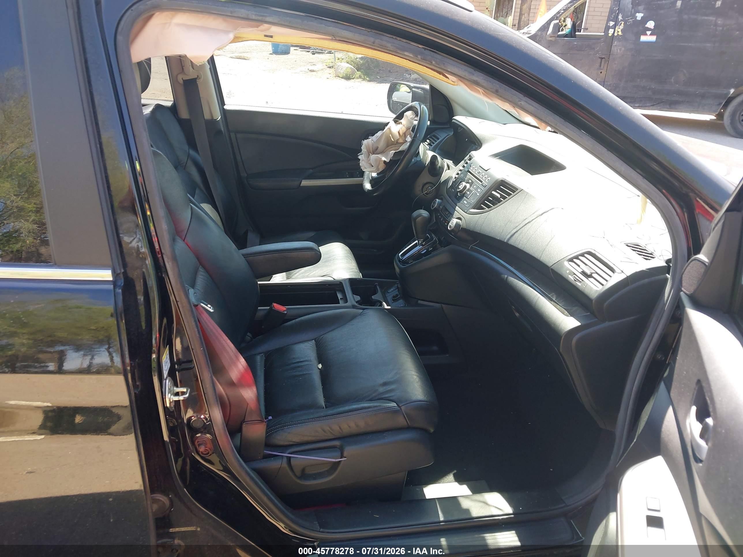 2014 Honda Cr-v Ex-l Black vin: 2HKRM3H72EH511315