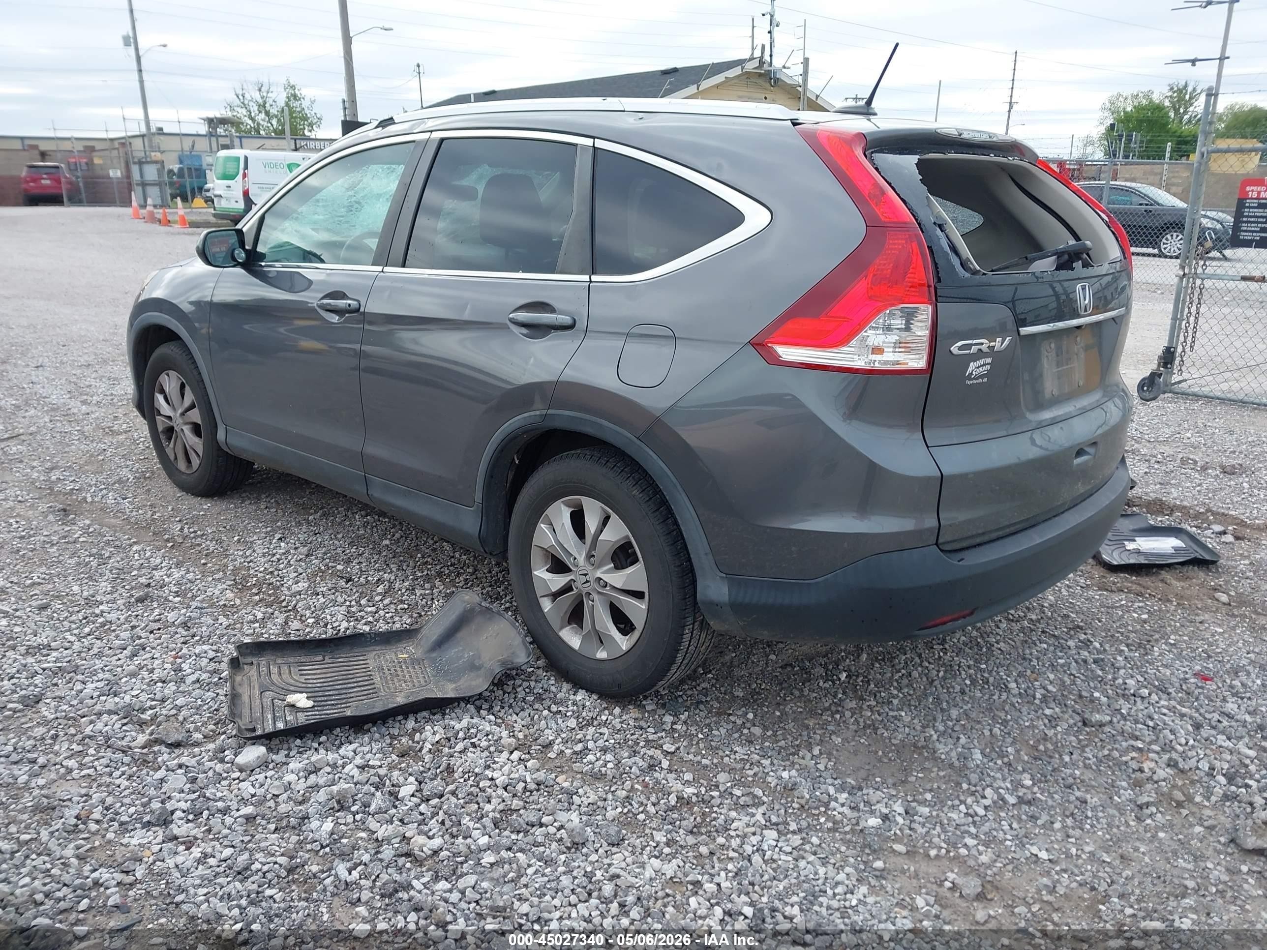 2014 Honda Cr-v Ex-l Gray vin: 2HKRM3H72EH513114