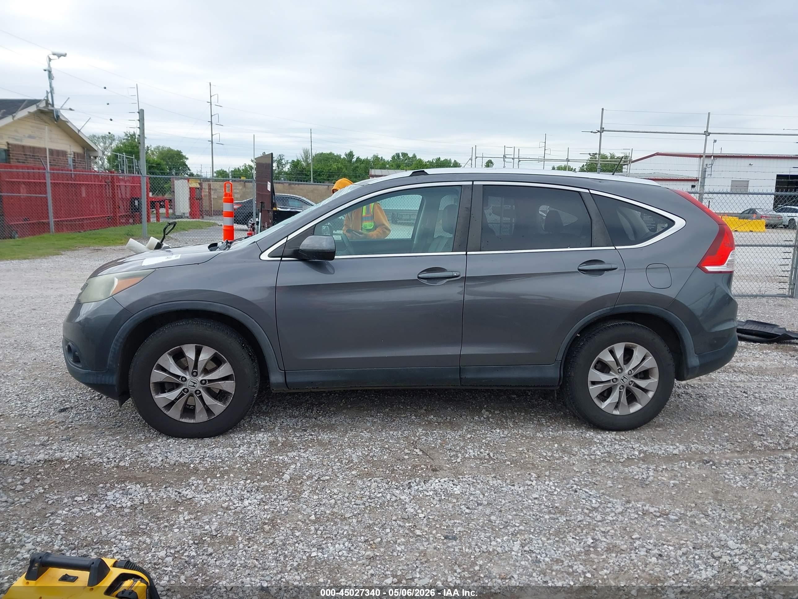 2014 Honda Cr-v Ex-l Gray vin: 2HKRM3H72EH513114