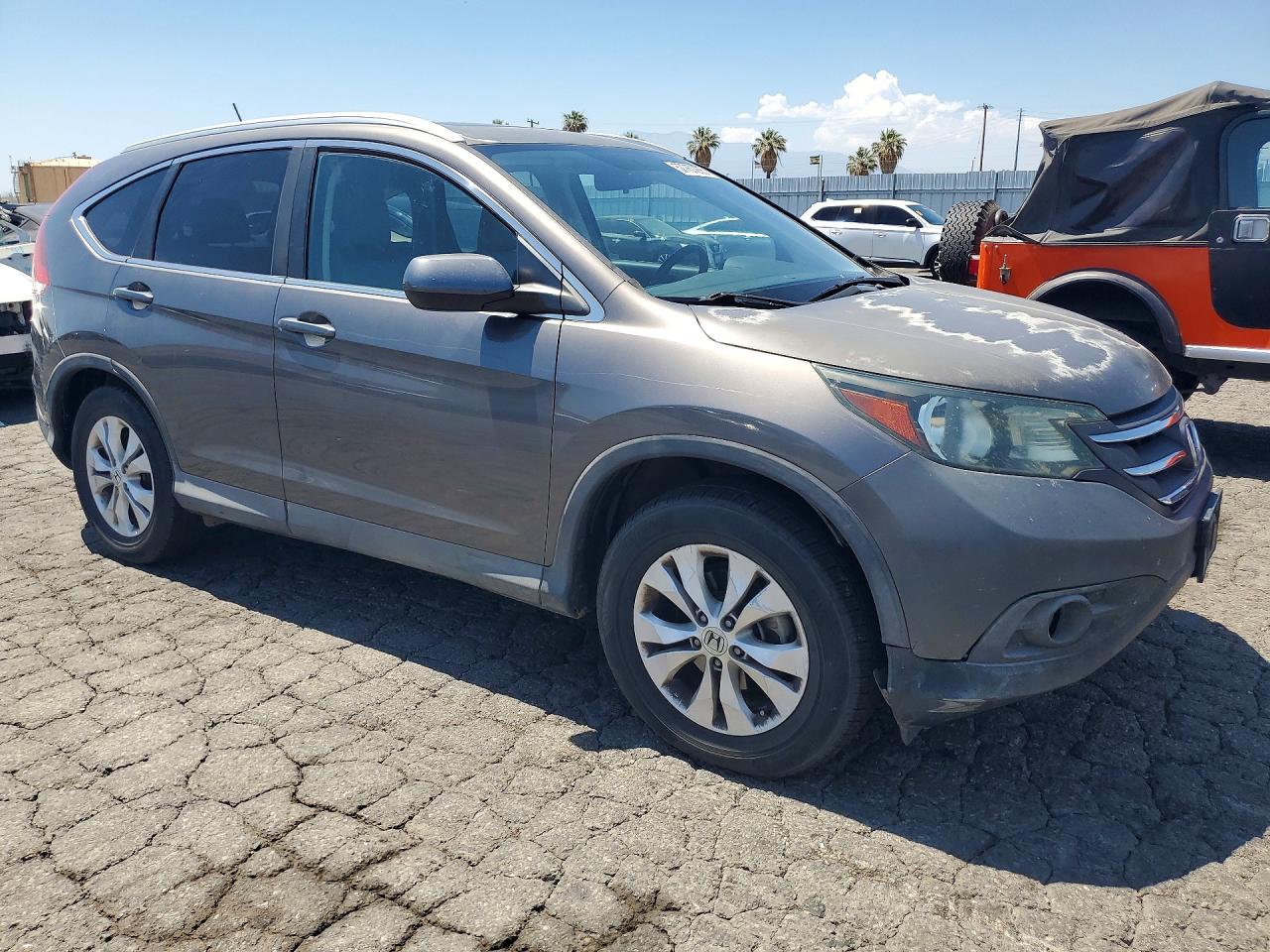 2014 Honda Cr-v Exl Gray vin: 2HKRM3H72EH537834
