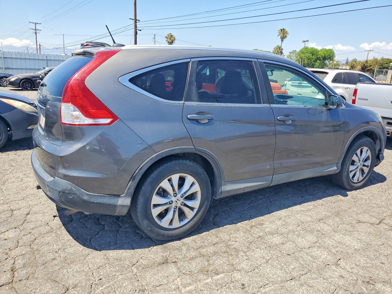 2014 Honda Cr-v Exl Gray vin: 2HKRM3H72EH537834