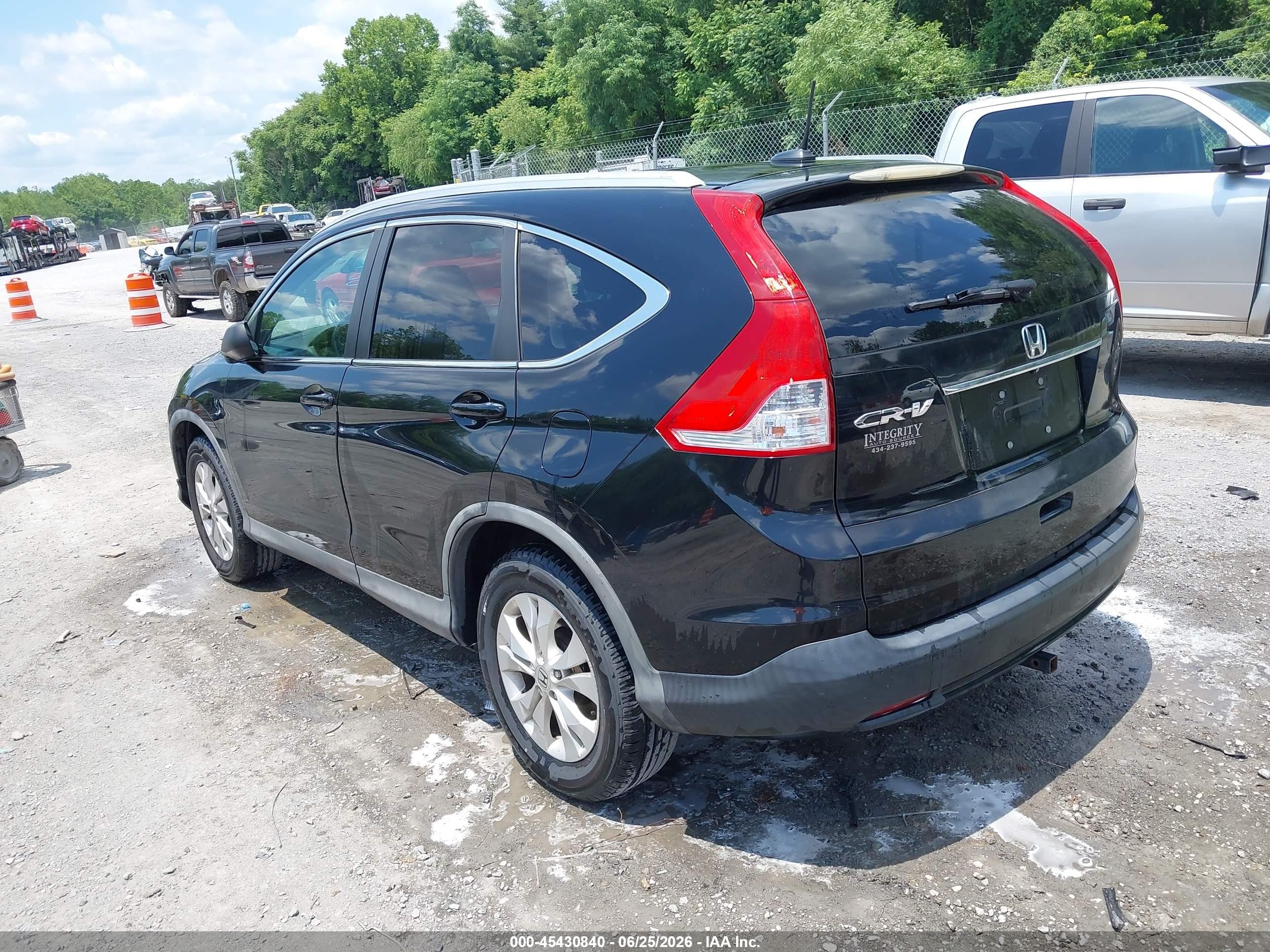 2014 Honda Cr-v Ex-l Black vin: 2HKRM3H72EH542158