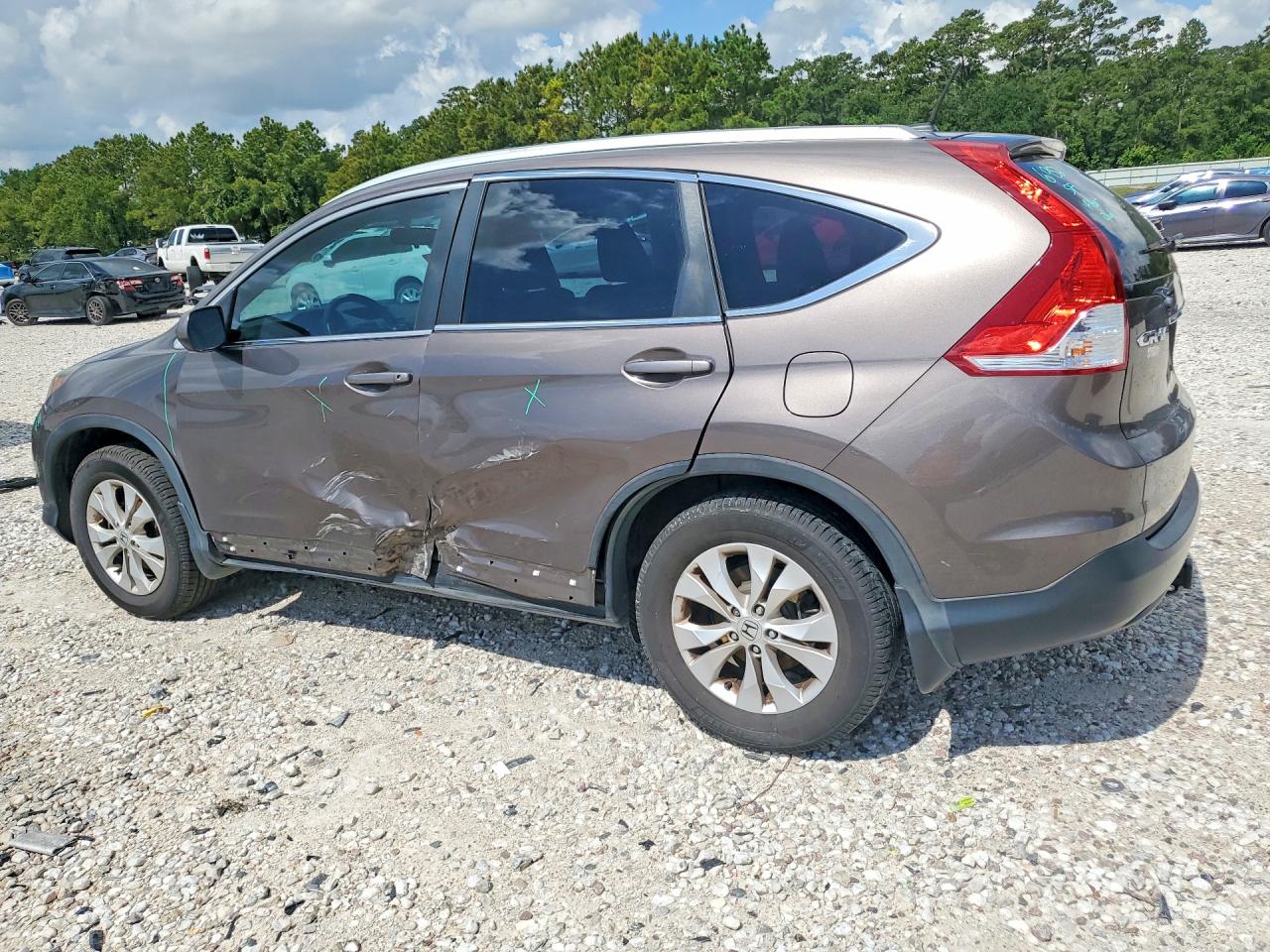 2014 Honda Cr-v Exl Gray vin: 2HKRM3H72EH549630