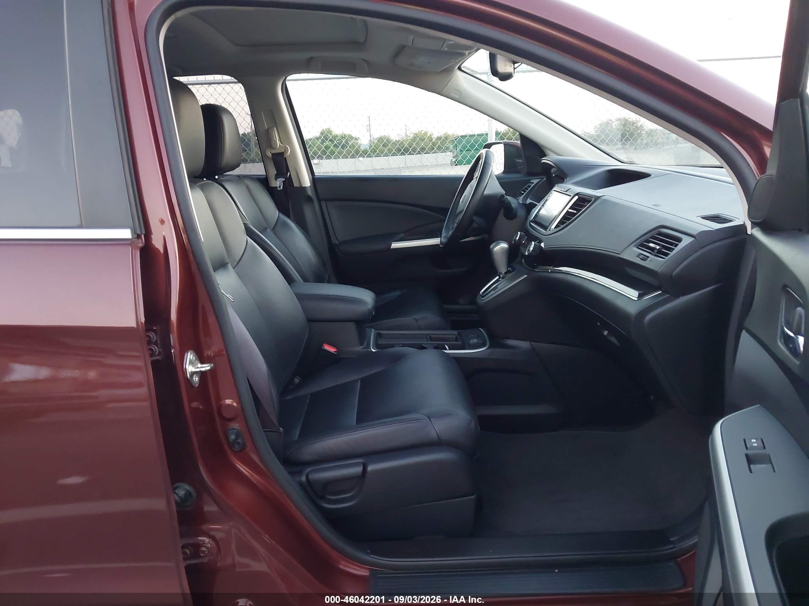 2015 Honda Cr-v Ex-l Темно-бордовый vin: 2HKRM3H72FH510618