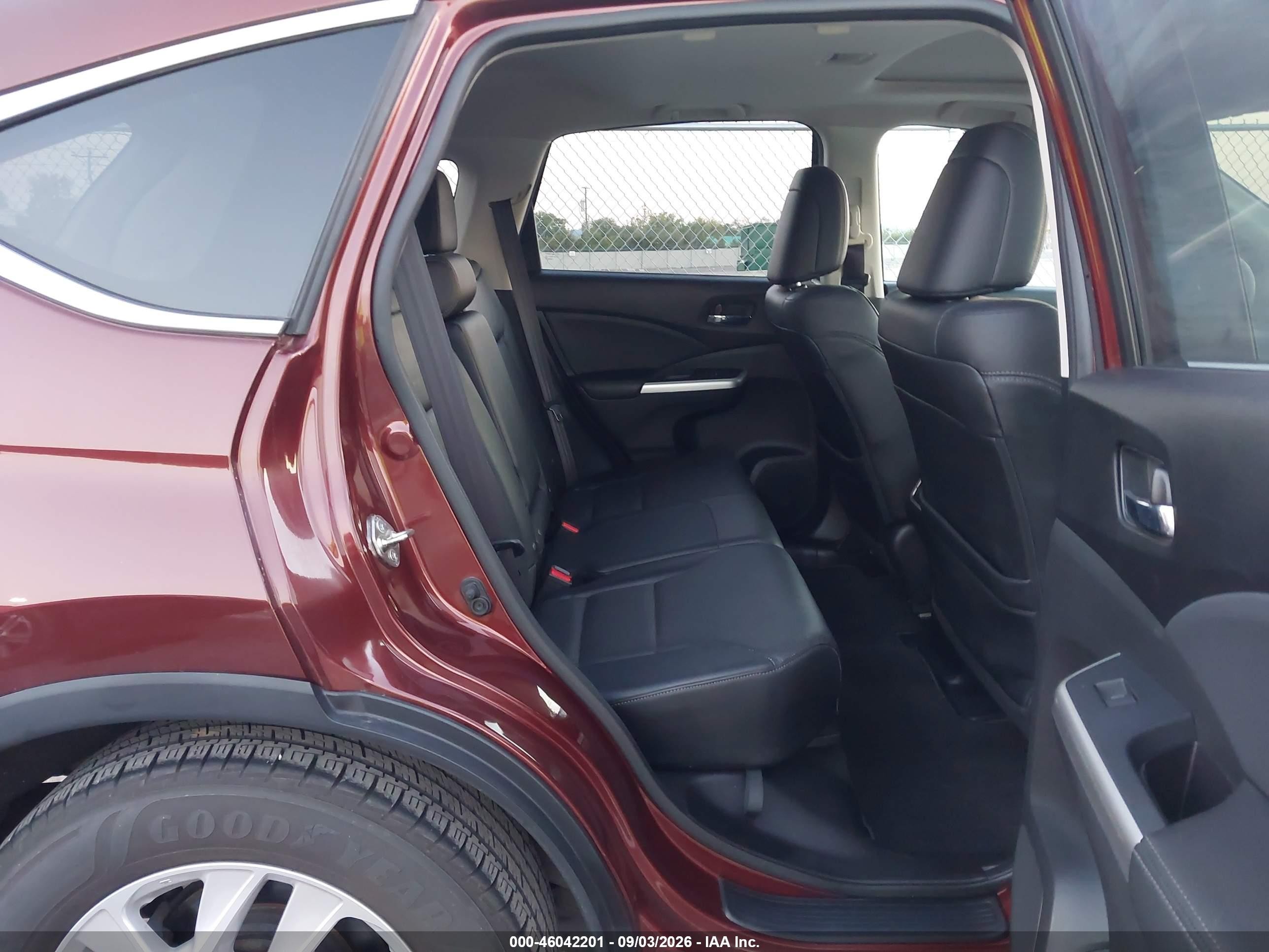 2015 Honda Cr-v Ex-l Темно-бордовый vin: 2HKRM3H72FH510618