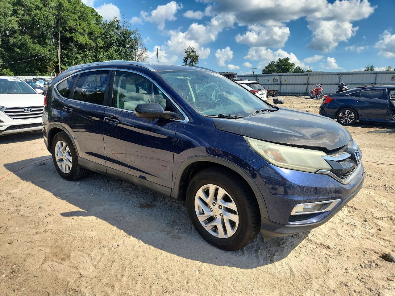 2015 Honda Cr-v Exl Blue vin: 2HKRM3H72FH515530
