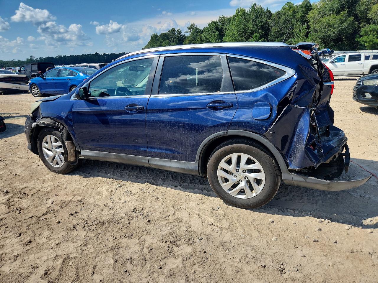 2015 Honda Cr-v Exl Blue vin: 2HKRM3H72FH515530