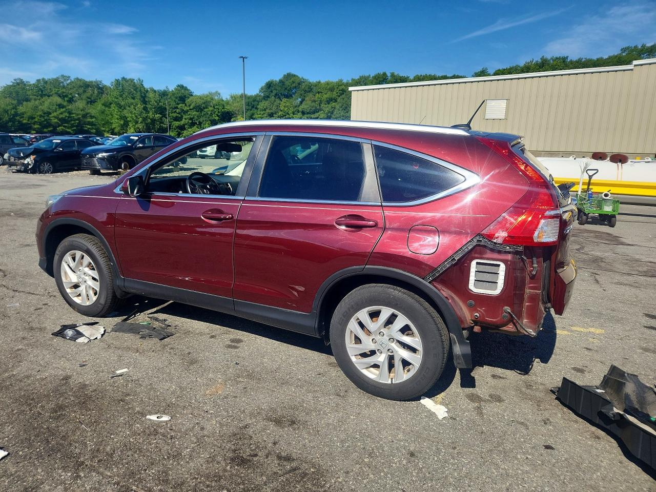 2015 Honda Cr-v Exl Red vin: 2HKRM3H72FH520646