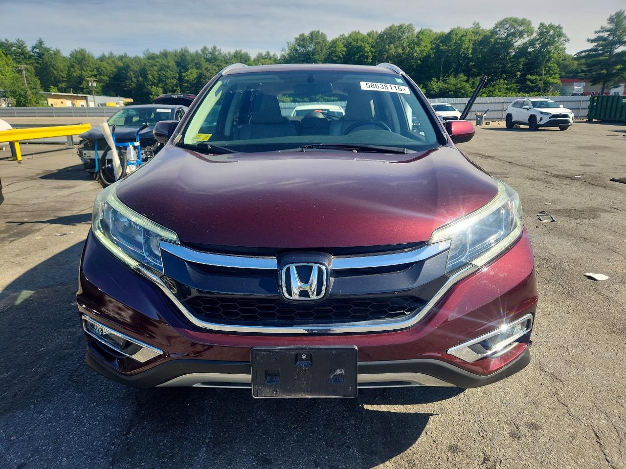 2015 Honda Cr-v Exl Red vin: 2HKRM3H72FH520646