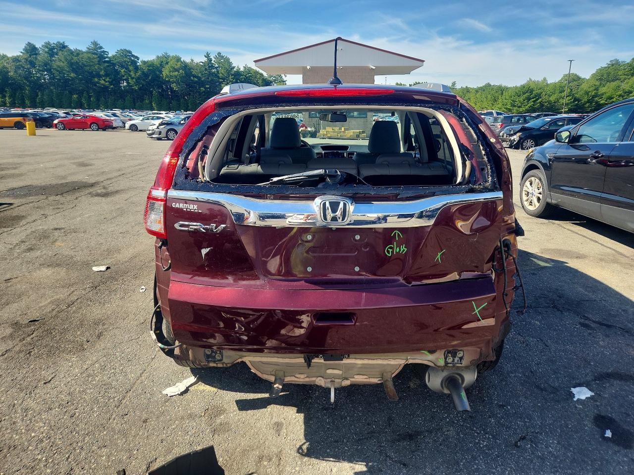 2015 Honda Cr-v Exl Red vin: 2HKRM3H72FH520646