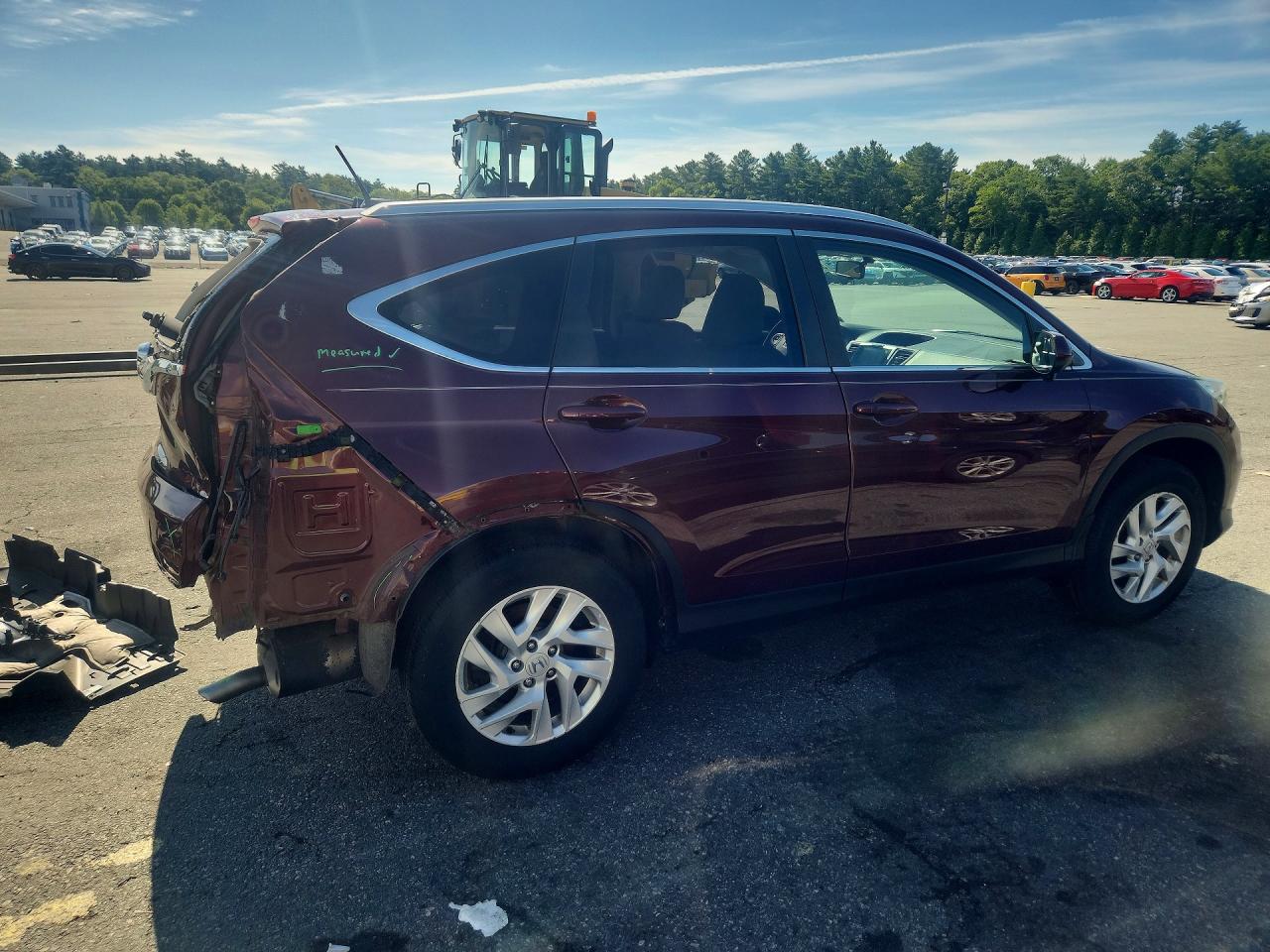 2015 Honda Cr-v Exl Red vin: 2HKRM3H72FH520646