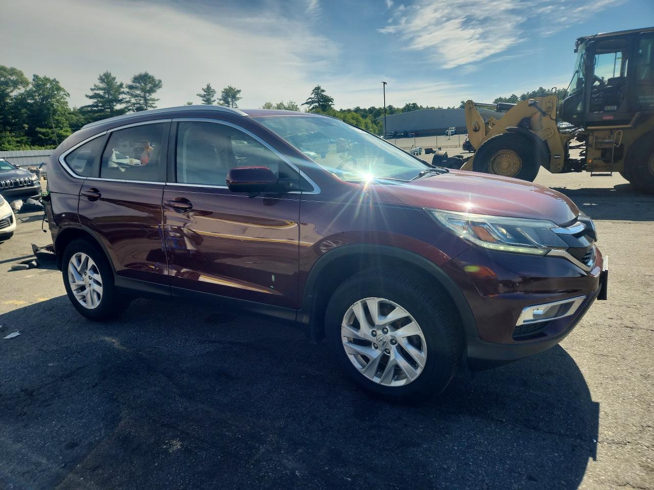2015 Honda Cr-v Exl Red vin: 2HKRM3H72FH520646