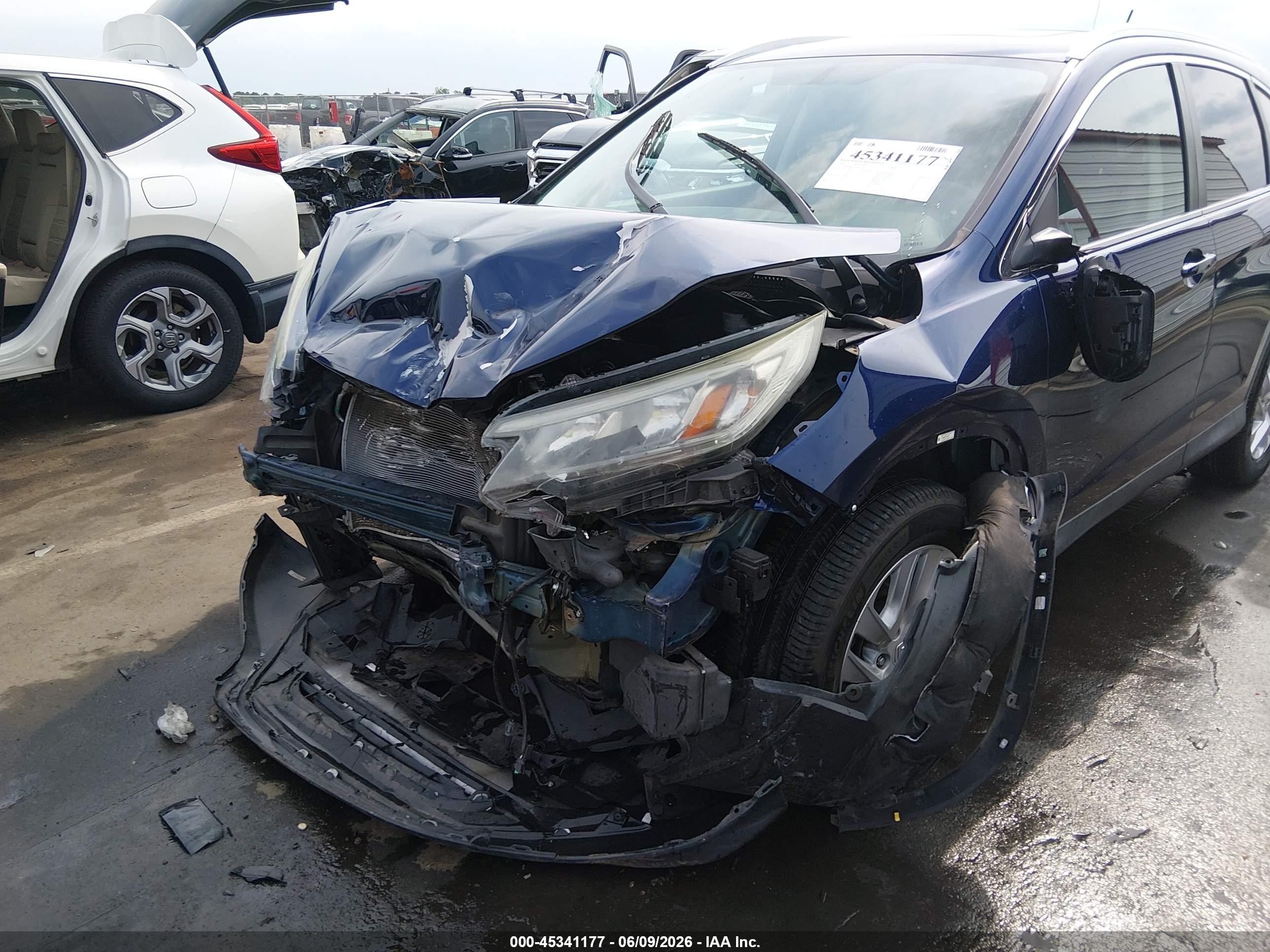 2015 Honda Cr-v Ex-l Синий vin: 2HKRM3H72FH521313