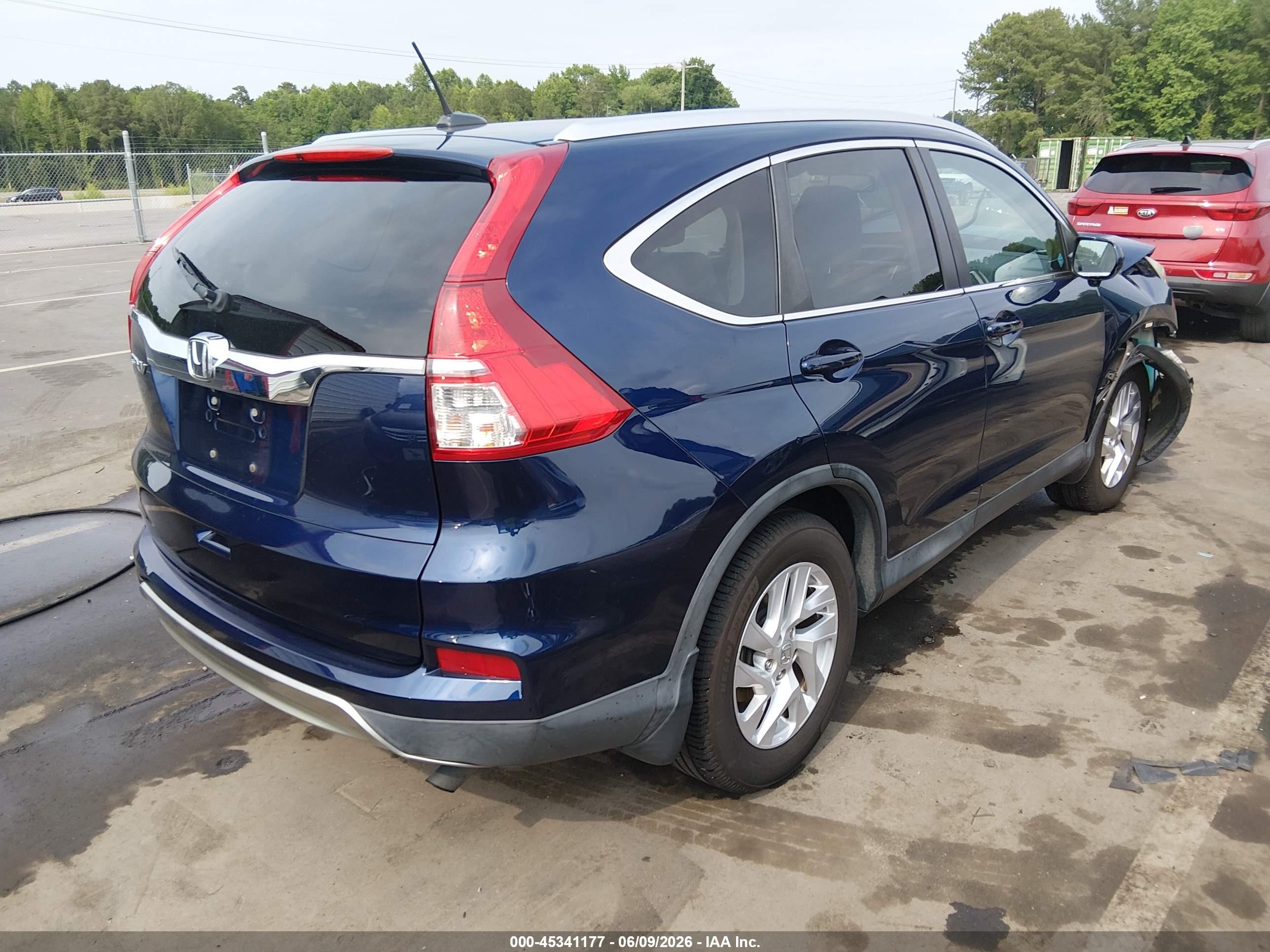 2015 Honda Cr-v Ex-l Синий vin: 2HKRM3H72FH521313
