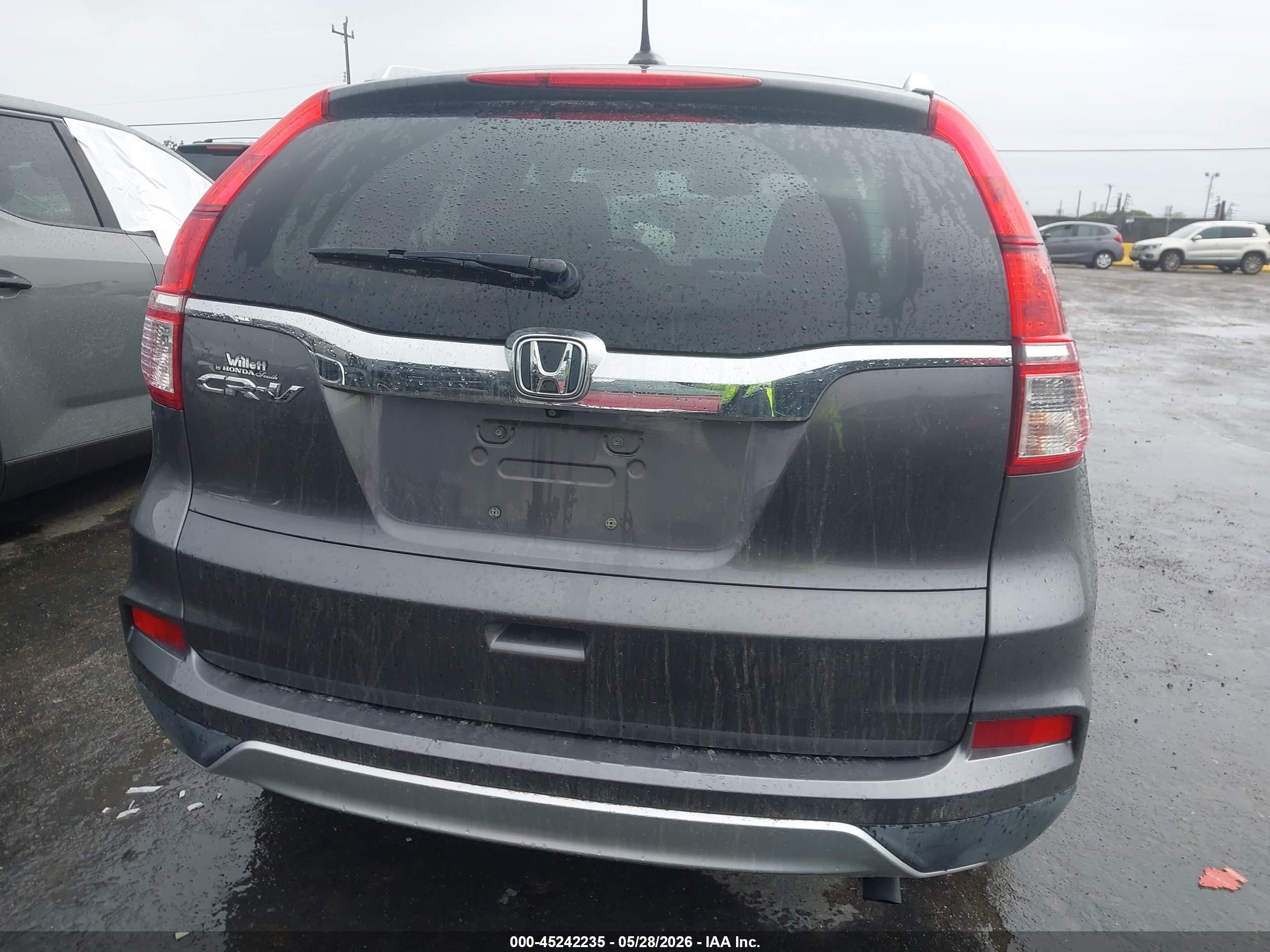 2015 Honda Cr-v Ex-l Gray vin: 2HKRM3H72FH521716