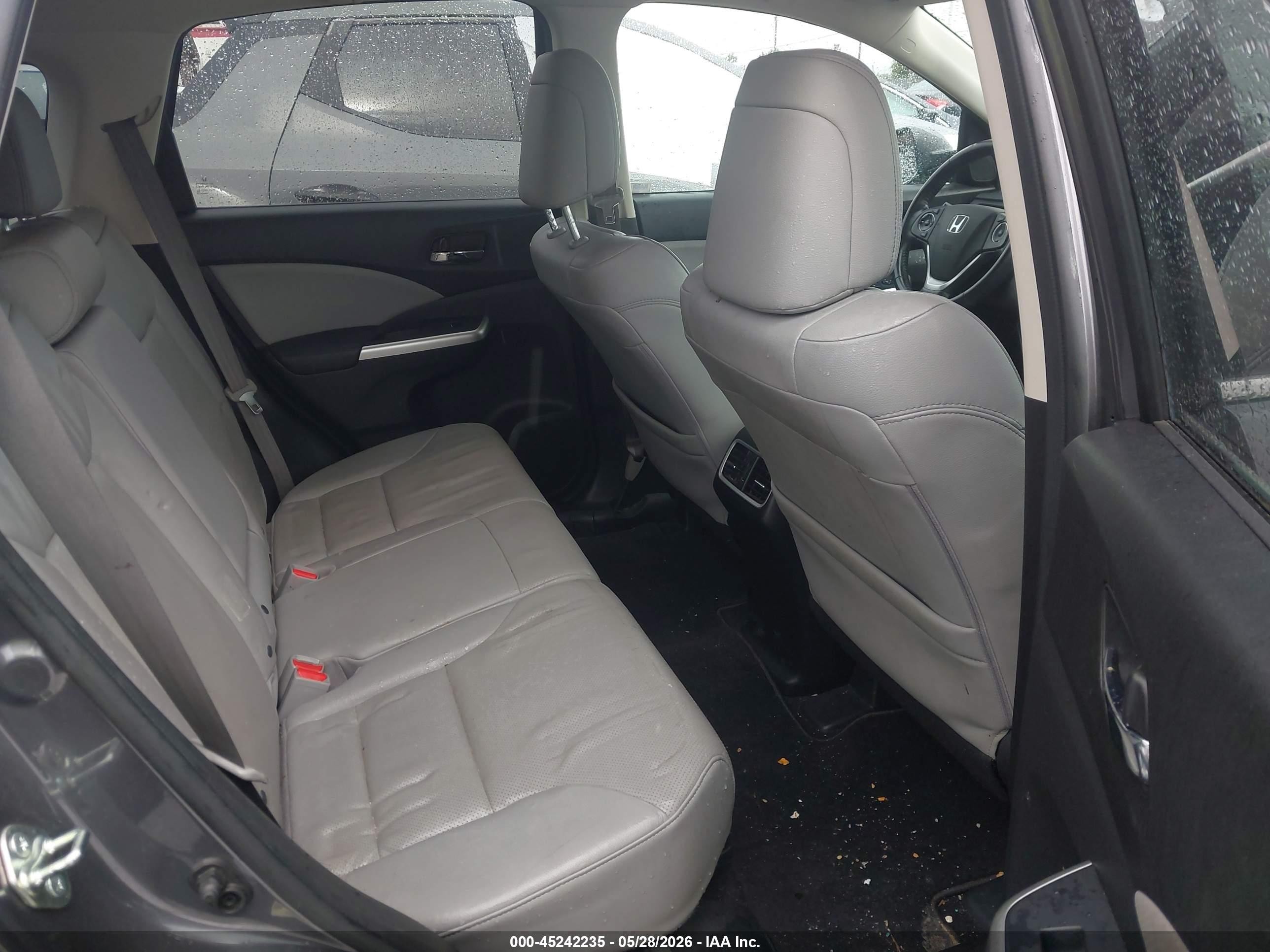 2015 Honda Cr-v Ex-l Gray vin: 2HKRM3H72FH521716