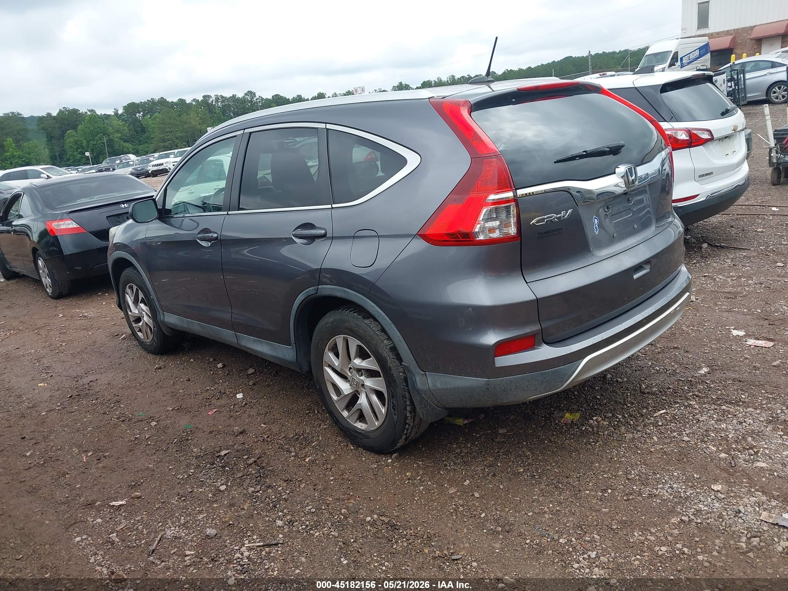 2015 Honda Cr-v Ex-l Серый vin: 2HKRM3H72FH534143
