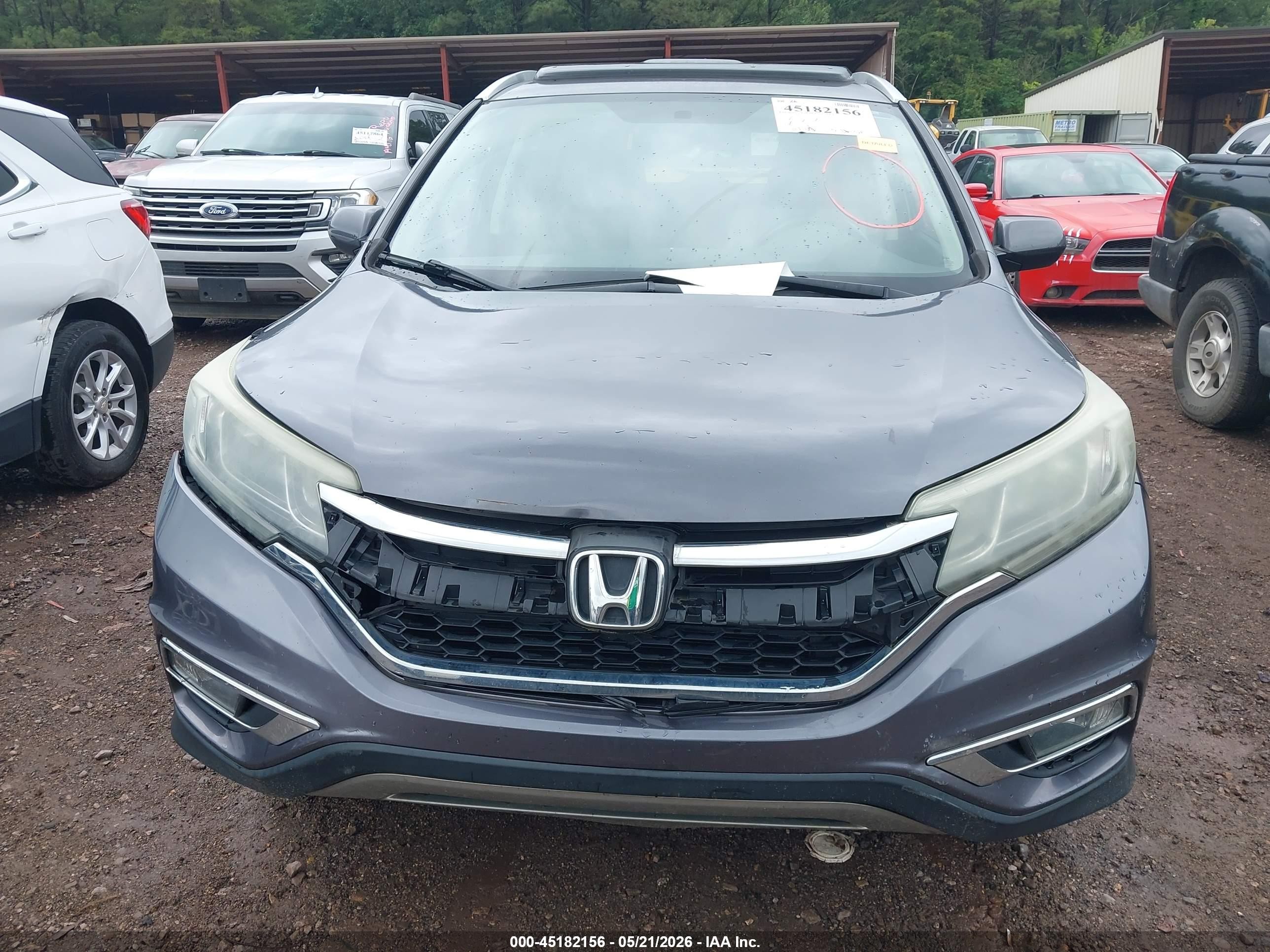 2015 Honda Cr-v Ex-l Серый vin: 2HKRM3H72FH534143