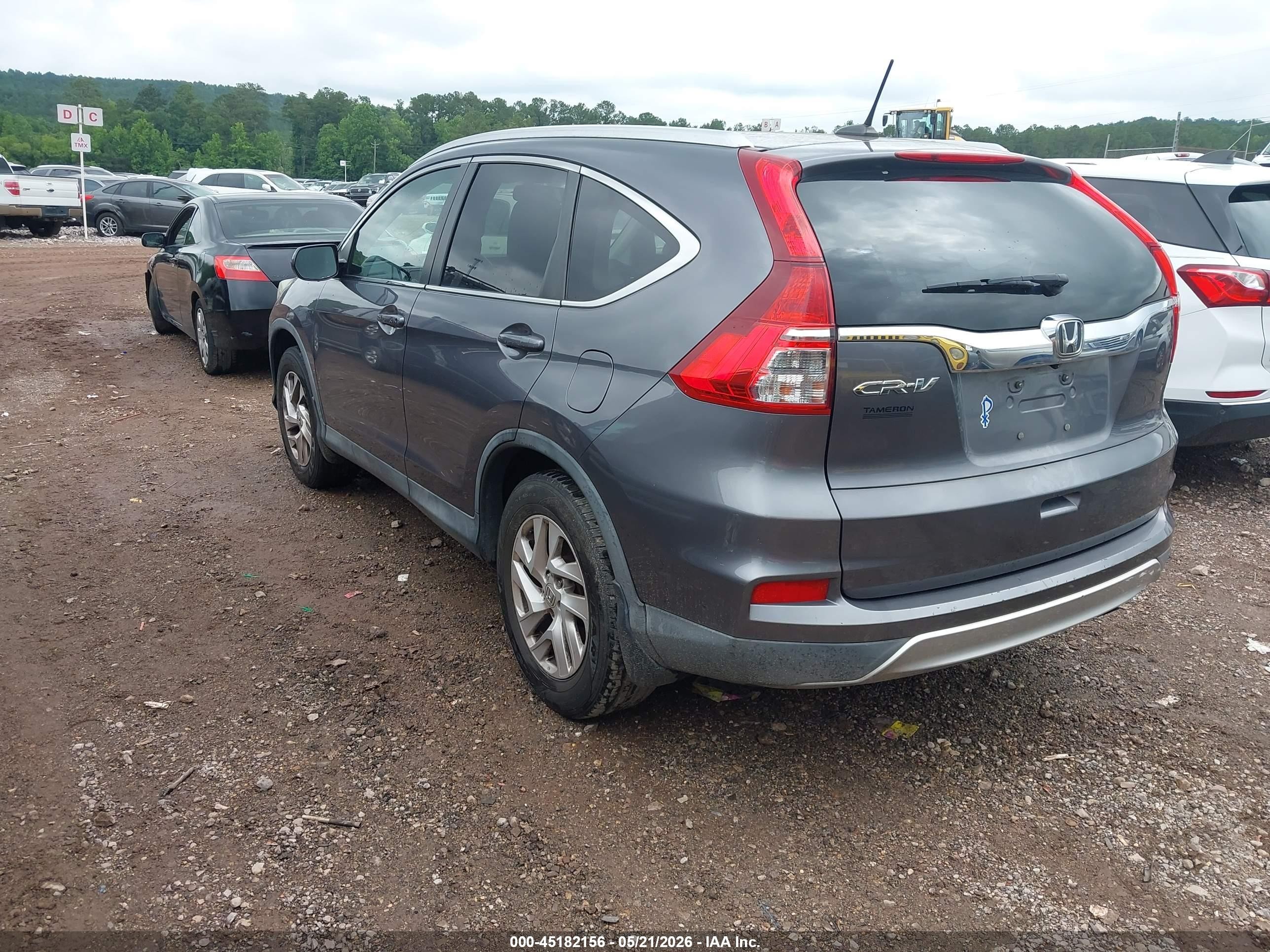 2015 Honda Cr-v Ex-l Серый vin: 2HKRM3H72FH534143