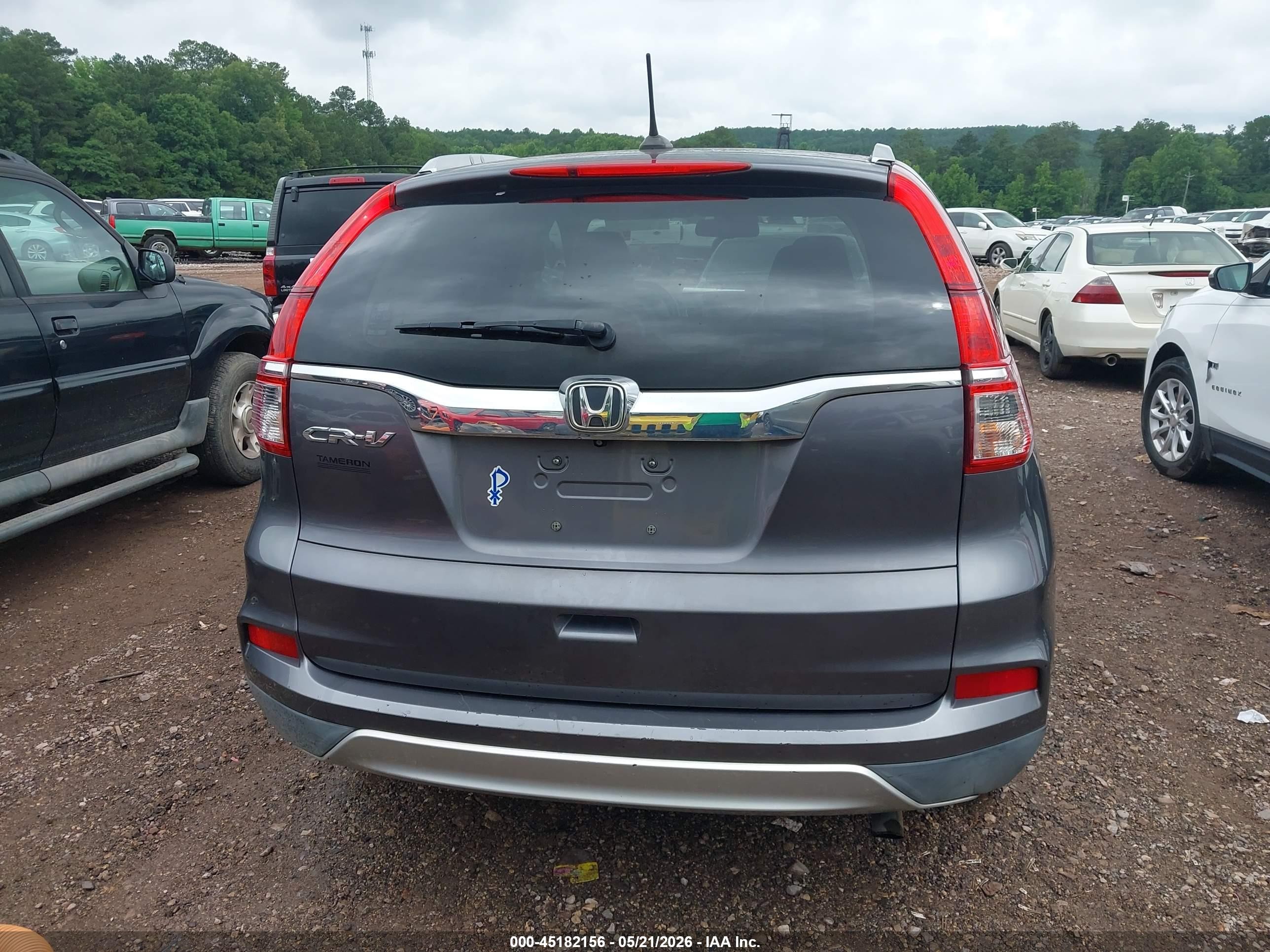 2015 Honda Cr-v Ex-l Серый vin: 2HKRM3H72FH534143