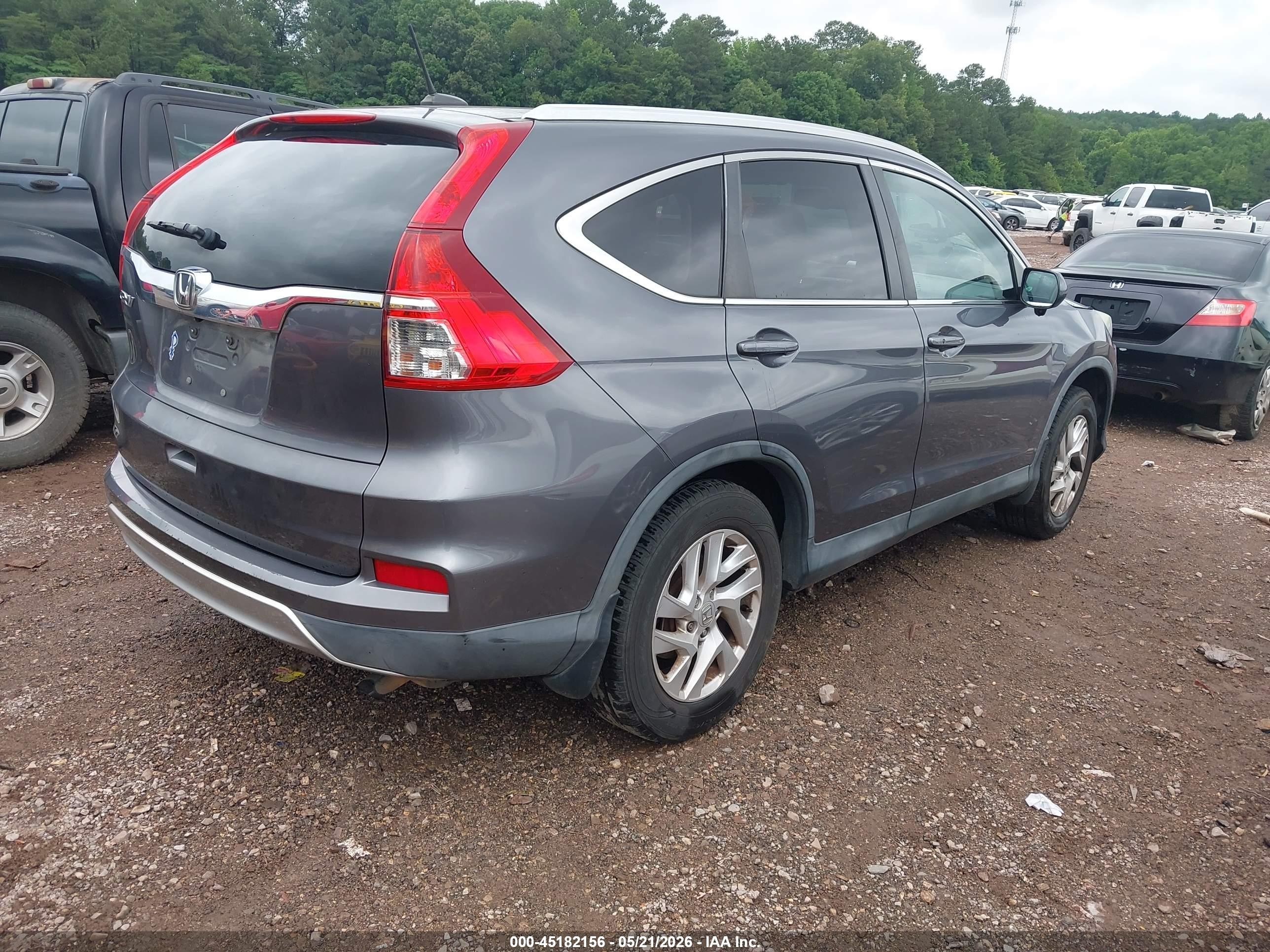 2015 Honda Cr-v Ex-l Серый vin: 2HKRM3H72FH534143