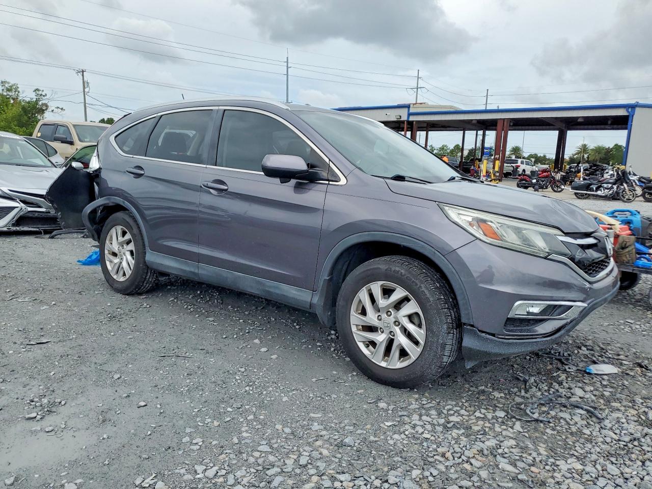 2015 Honda Cr-v Exl Серый vin: 2HKRM3H72FH541903