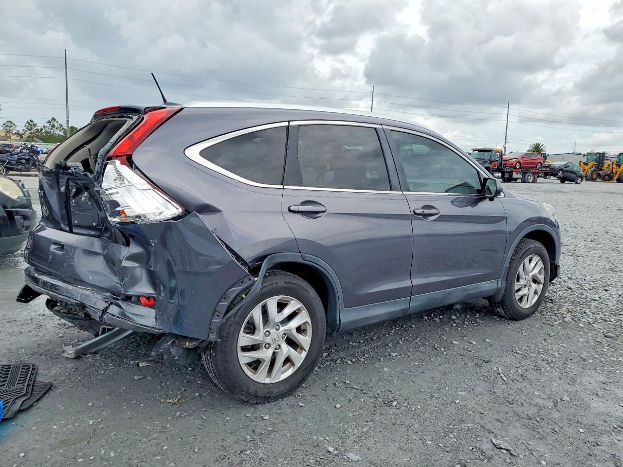 2015 Honda Cr-v Exl Серый vin: 2HKRM3H72FH541903