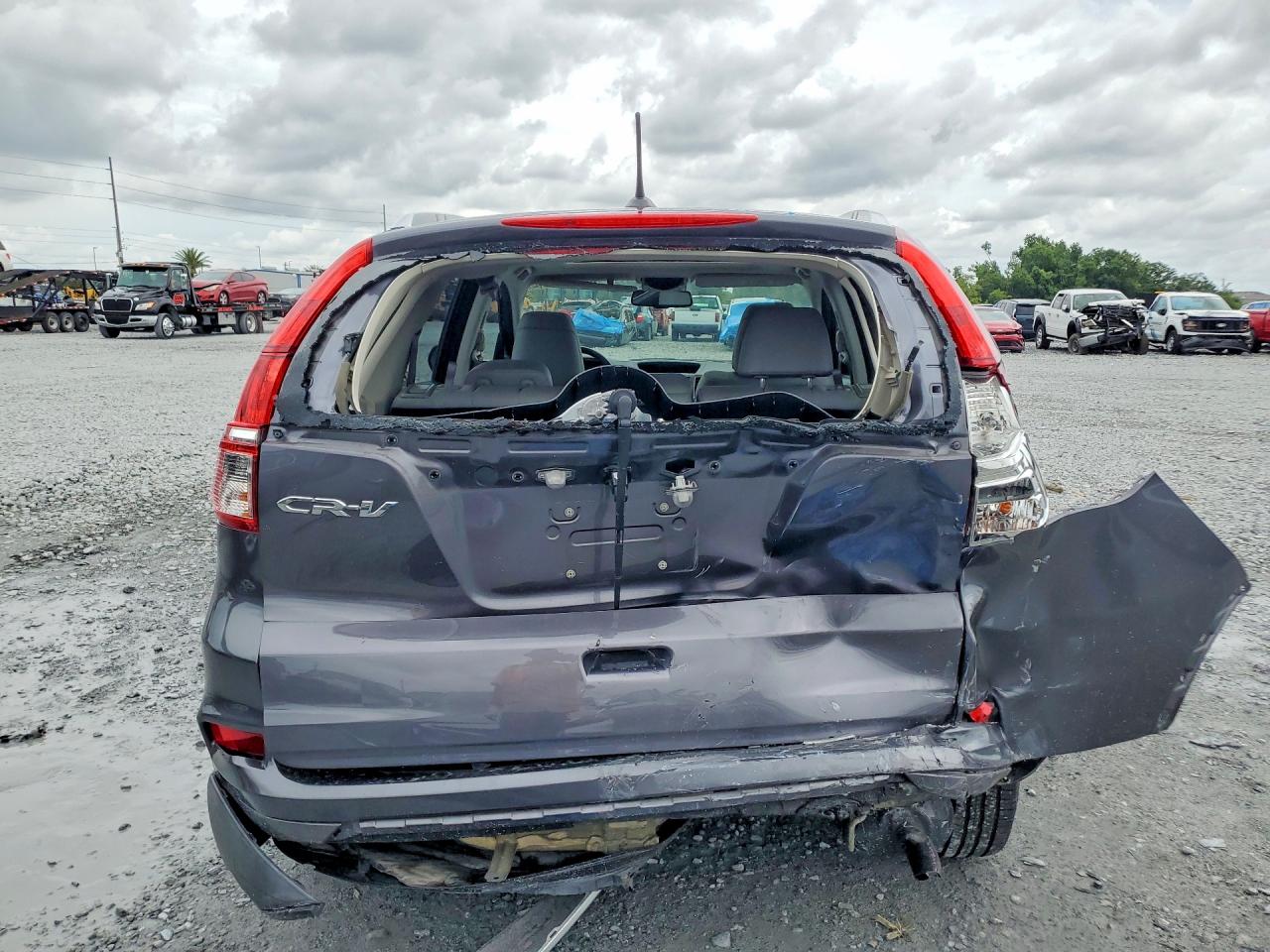 2015 Honda Cr-v Exl Серый vin: 2HKRM3H72FH541903
