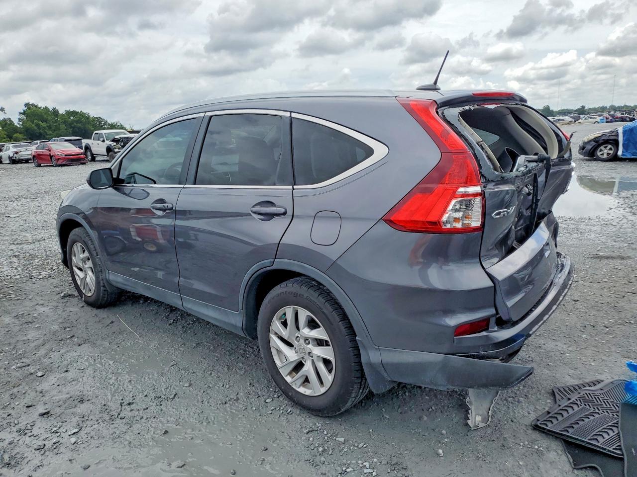 2015 Honda Cr-v Exl Серый vin: 2HKRM3H72FH541903