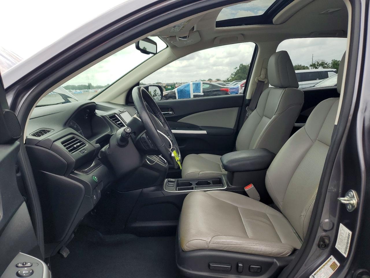 2015 Honda Cr-v Exl Серый vin: 2HKRM3H72FH541903