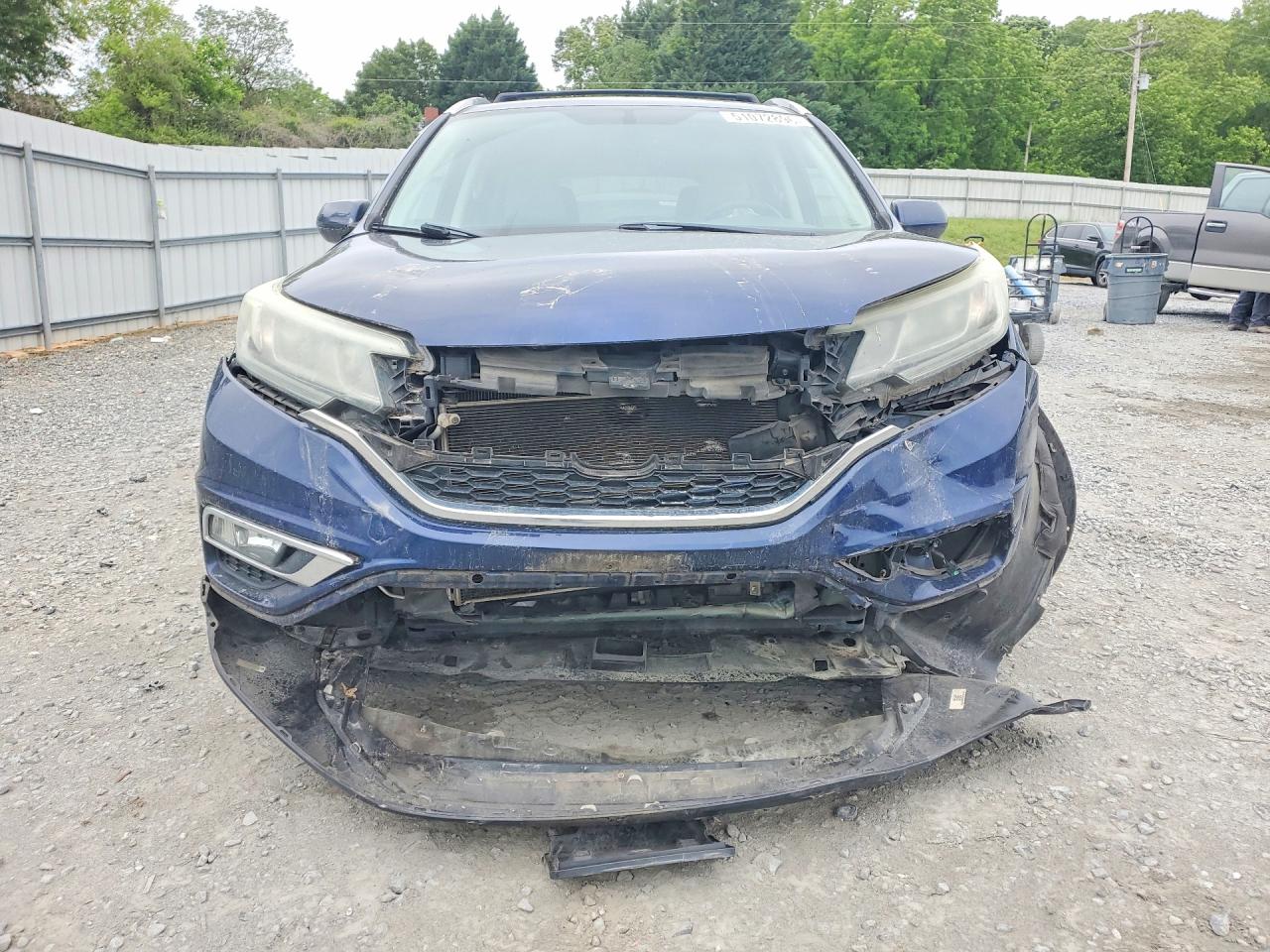 2015 Honda Cr-v Exl Синий vin: 2HKRM3H72FH549807