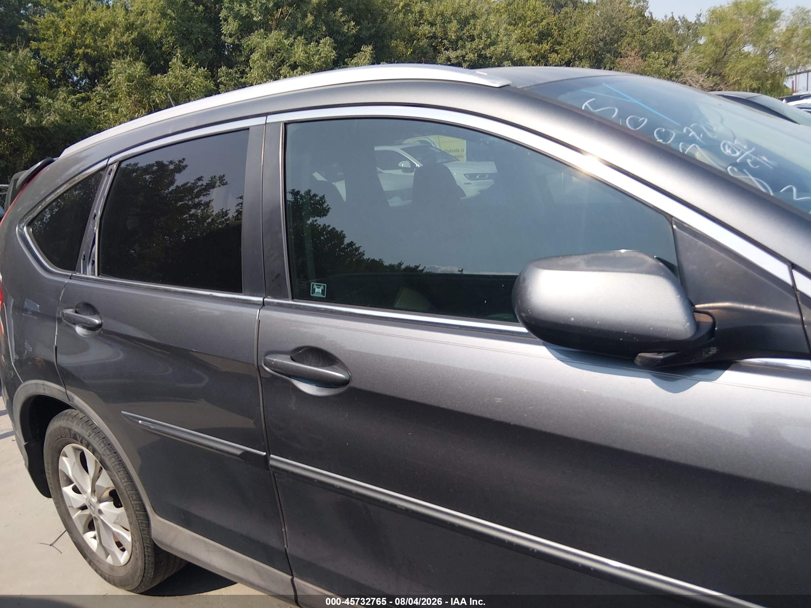 2012 Honda Cr-v Ex-l Gray vin: 2HKRM3H73CH500983