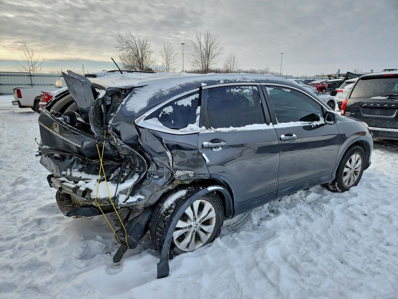 2013 Honda Cr-v Exl Gray vin: 2HKRM3H73DH503089