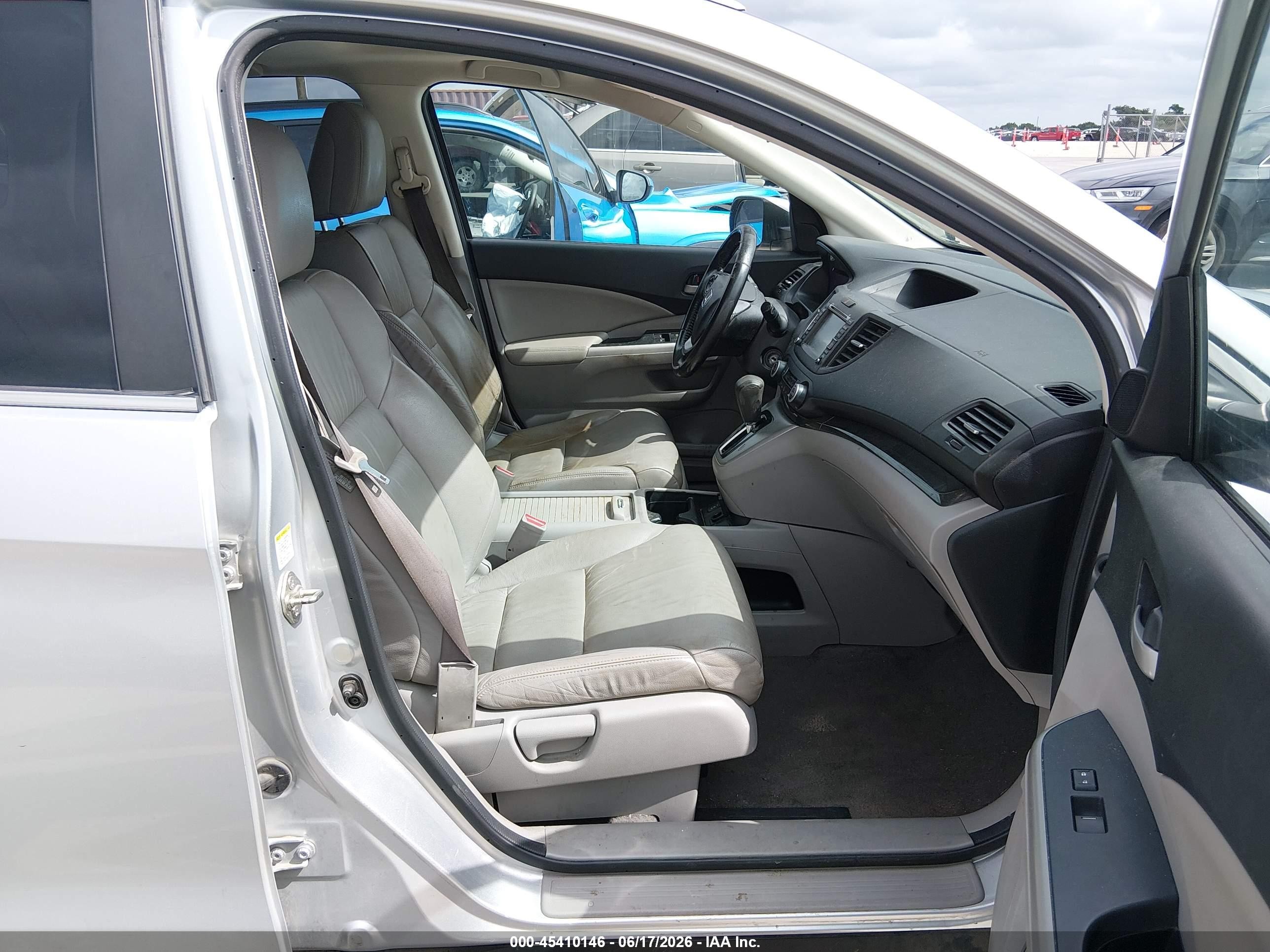 2014 Honda Cr-v Ex-l Silver vin: 2HKRM3H73EH515826