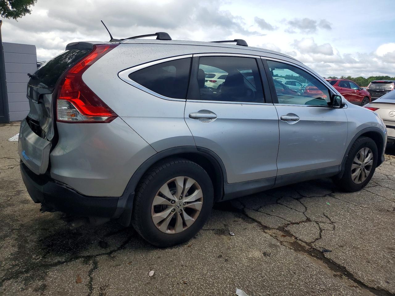 2014 Honda Cr-v Exl Silver vin: 2HKRM3H73EH528950