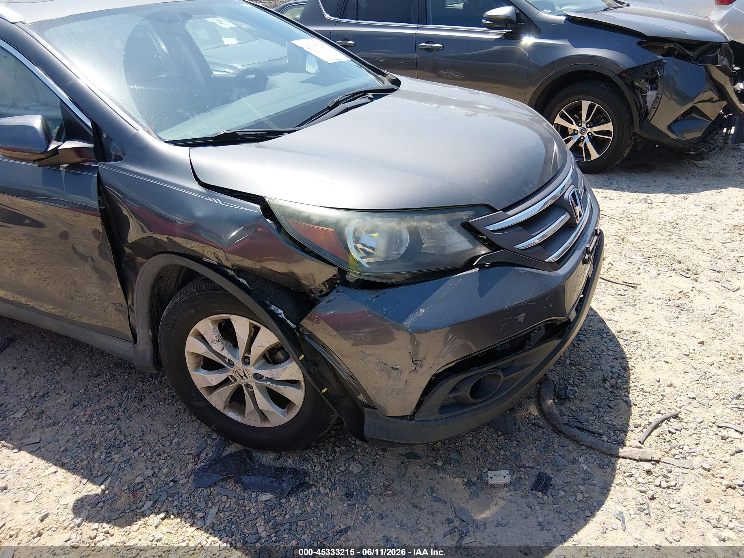 2014 Honda Cr-v Ex-l Gray vin: 2HKRM3H73EH552357